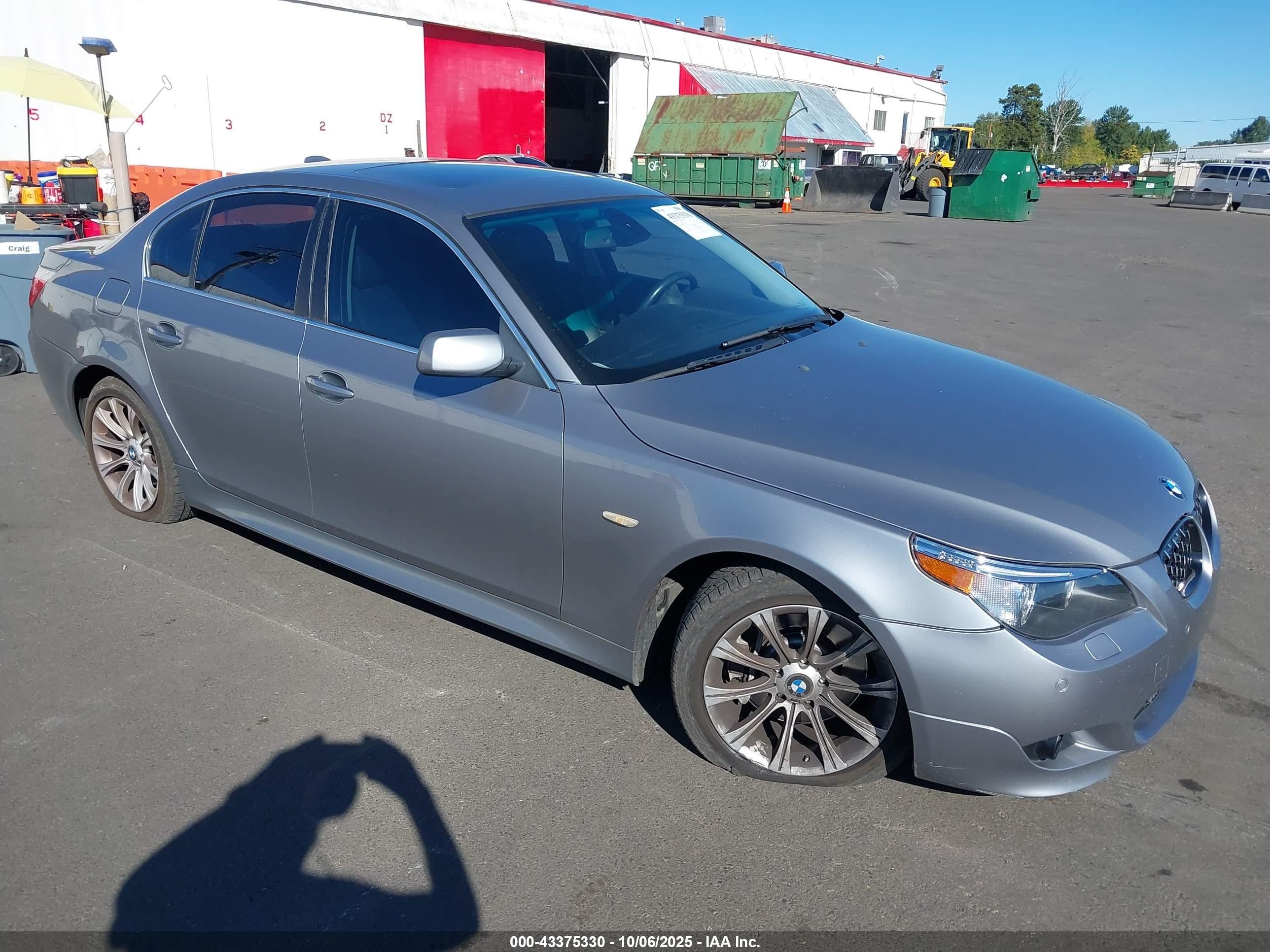 2006 Bmw 550i   Silver vin: WBANB53566CP01599