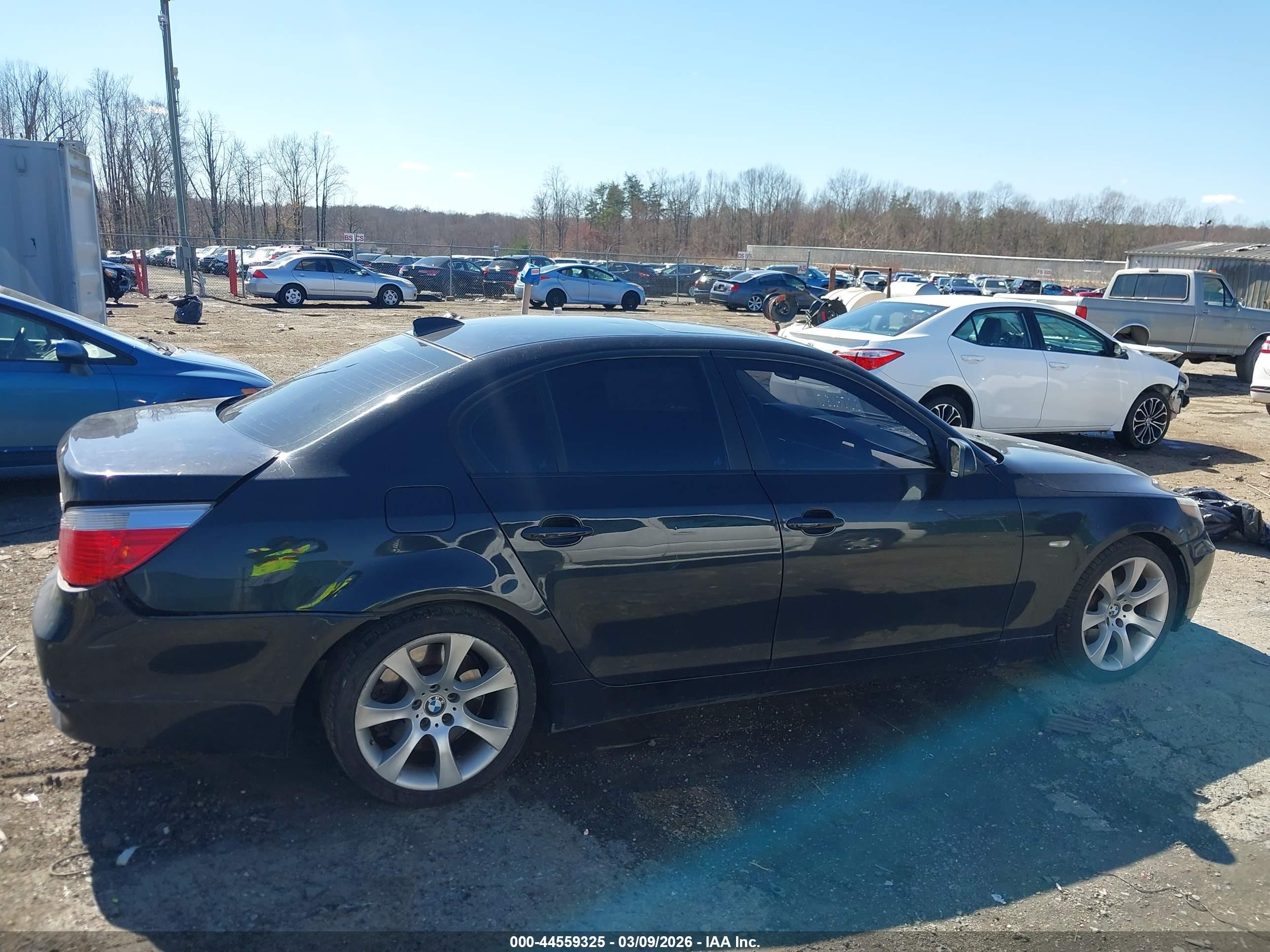 2007 Bmw 550i   Black vin: WBANB53587CP07342