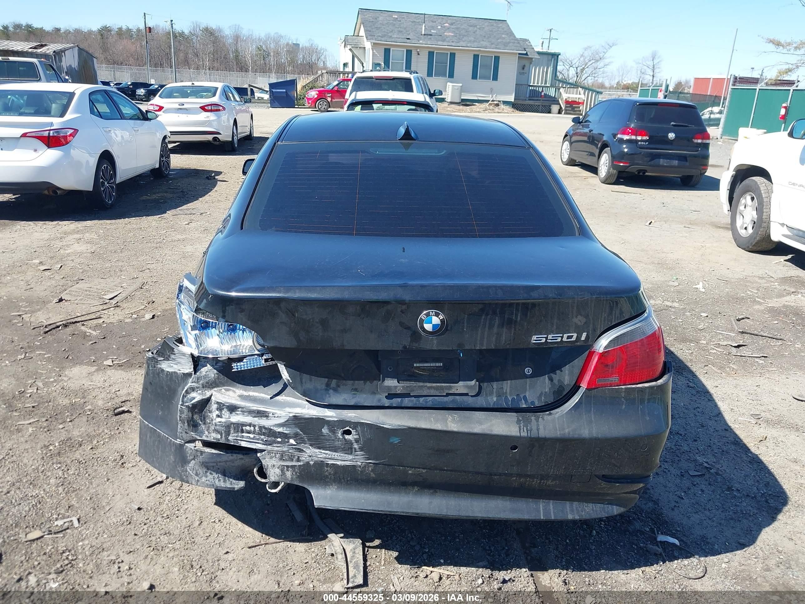 2007 Bmw 550i   Black vin: WBANB53587CP07342