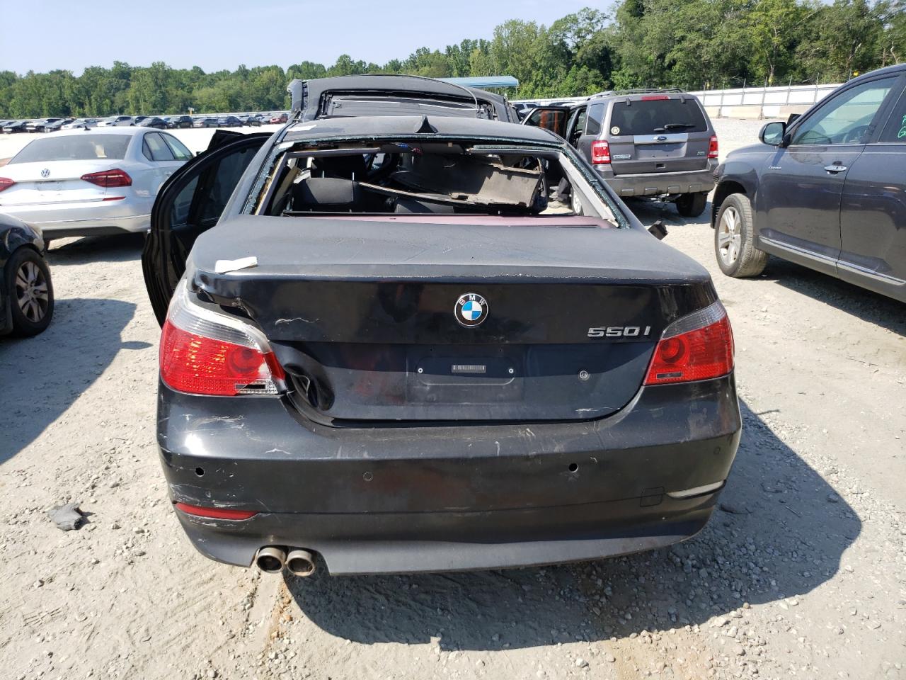 2006 Bmw 550 I Black vin: WBANB535X6CP02240
