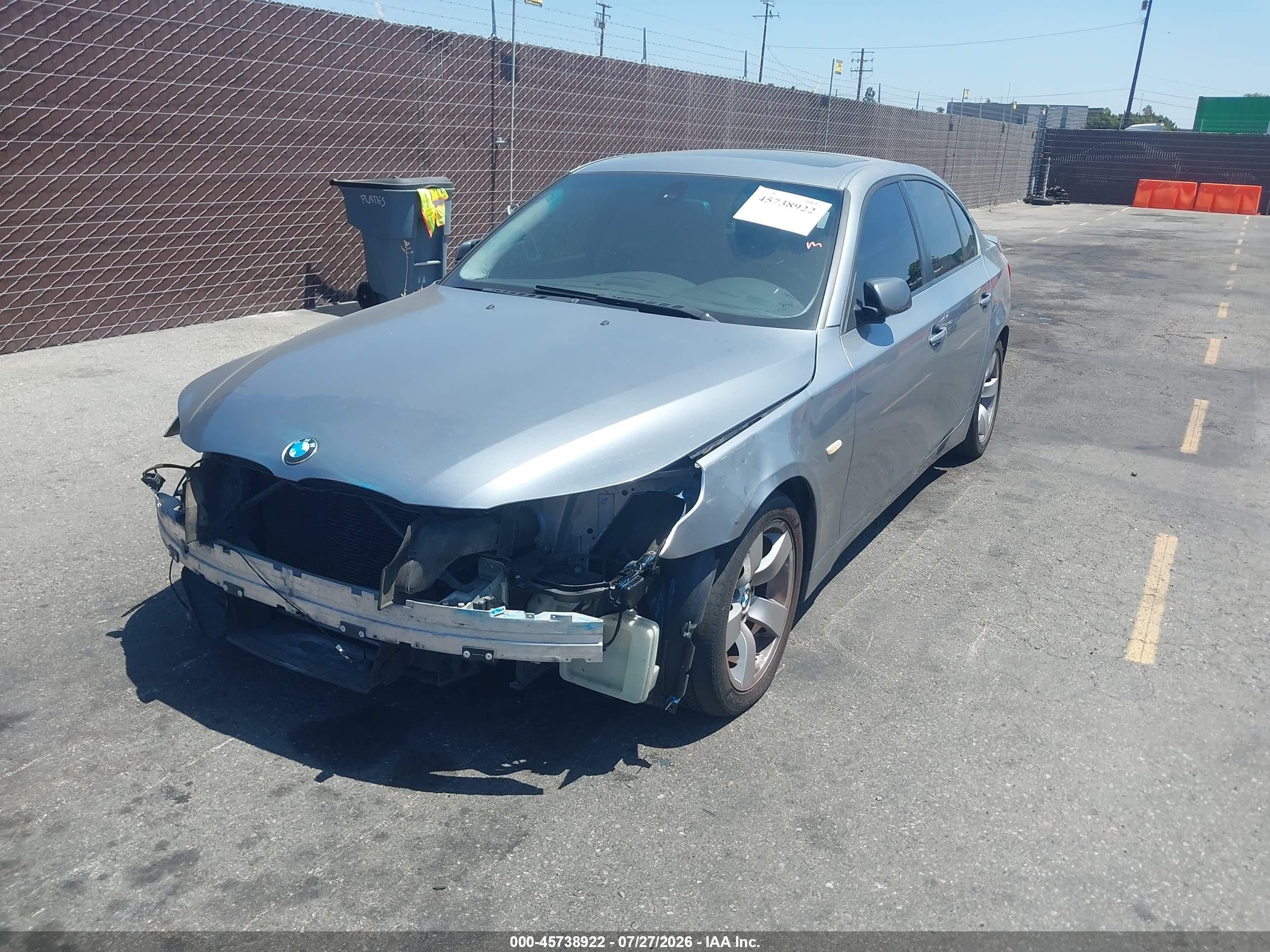 2006 Bmw 525i   Silver vin: WBANE53516CK91687