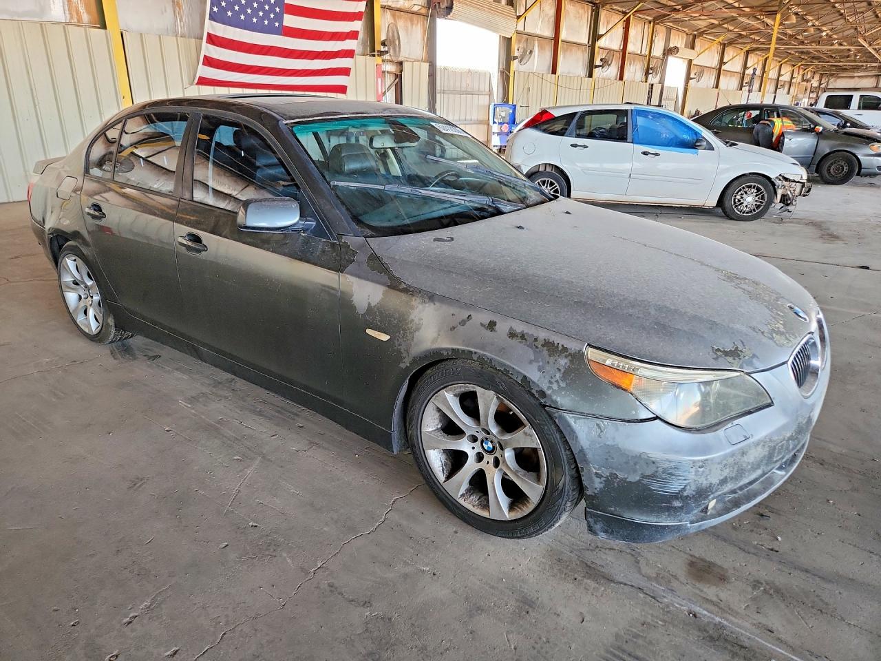 2007 Bmw 525 I Серый vin: WBANE53537CY04441