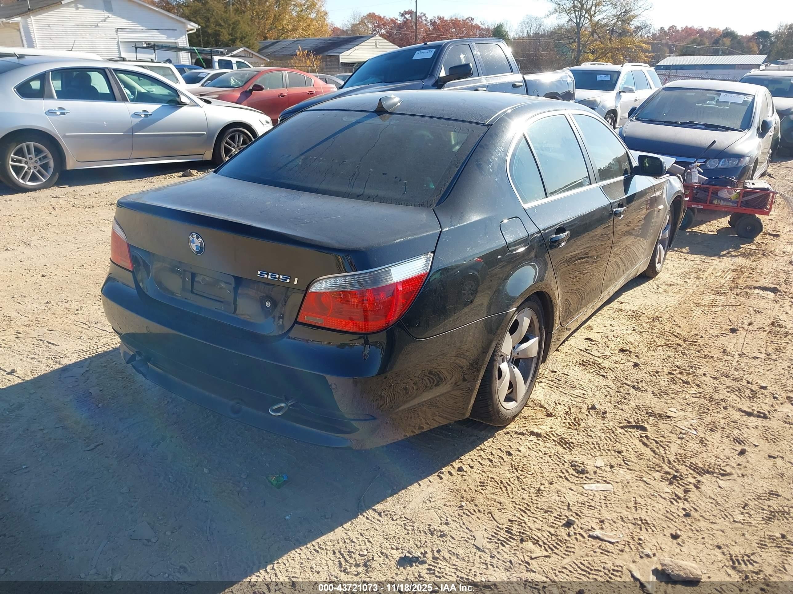 2006 Bmw 525i   Black vin: WBANE53546CK88640