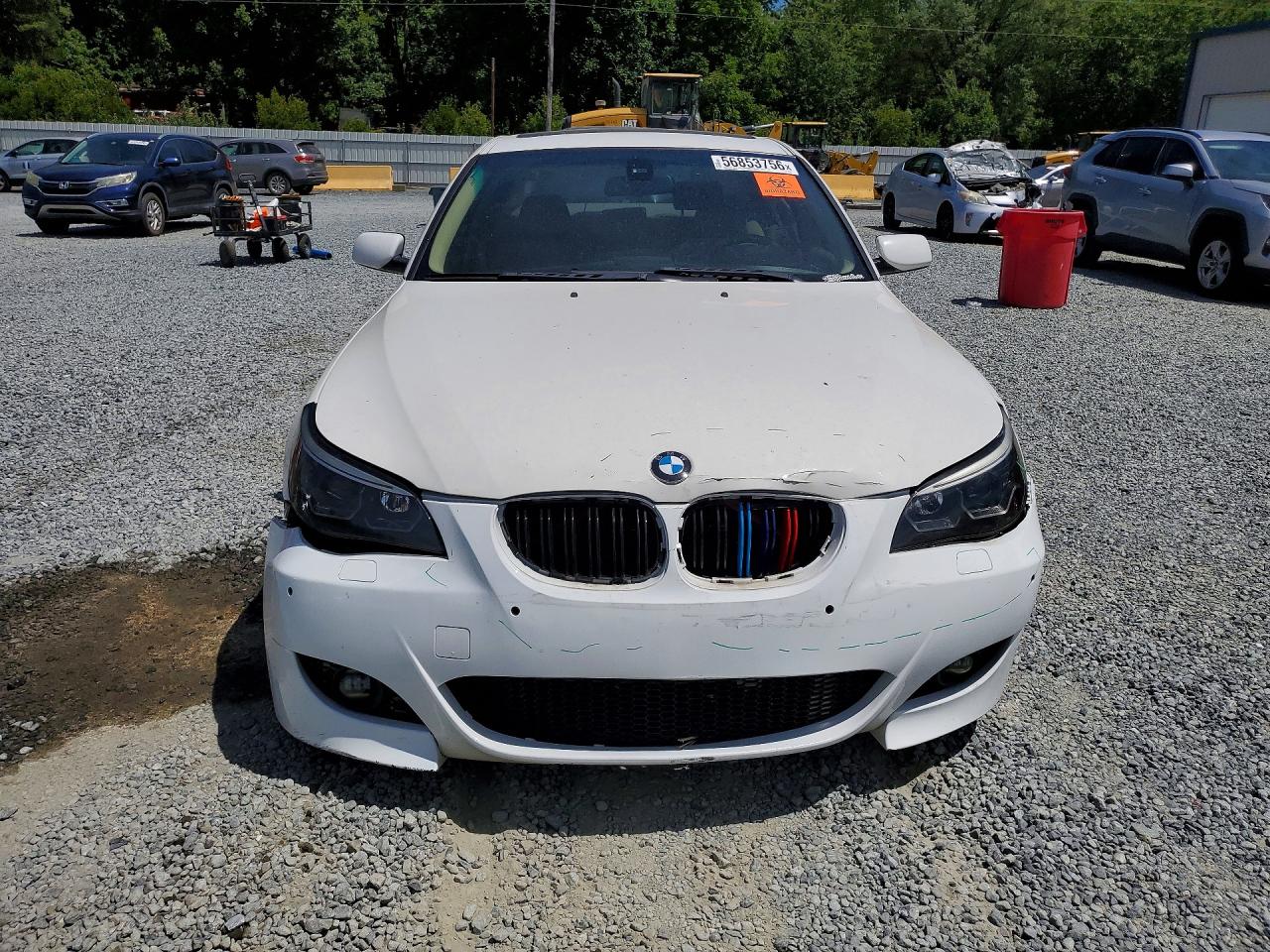2007 Bmw 525 I White vin: WBANE53547CW64044