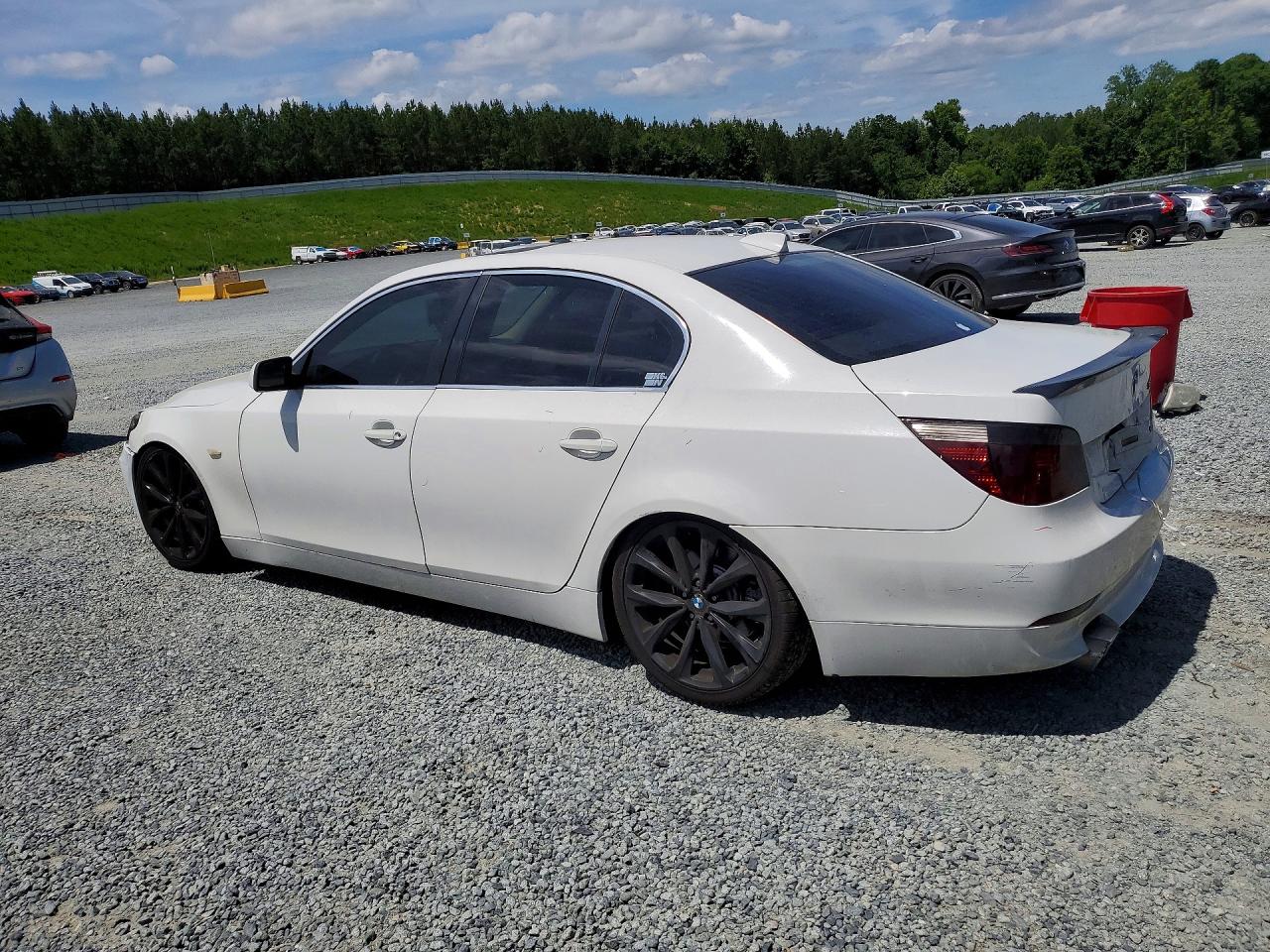 2007 Bmw 525 I White vin: WBANE53547CW64044