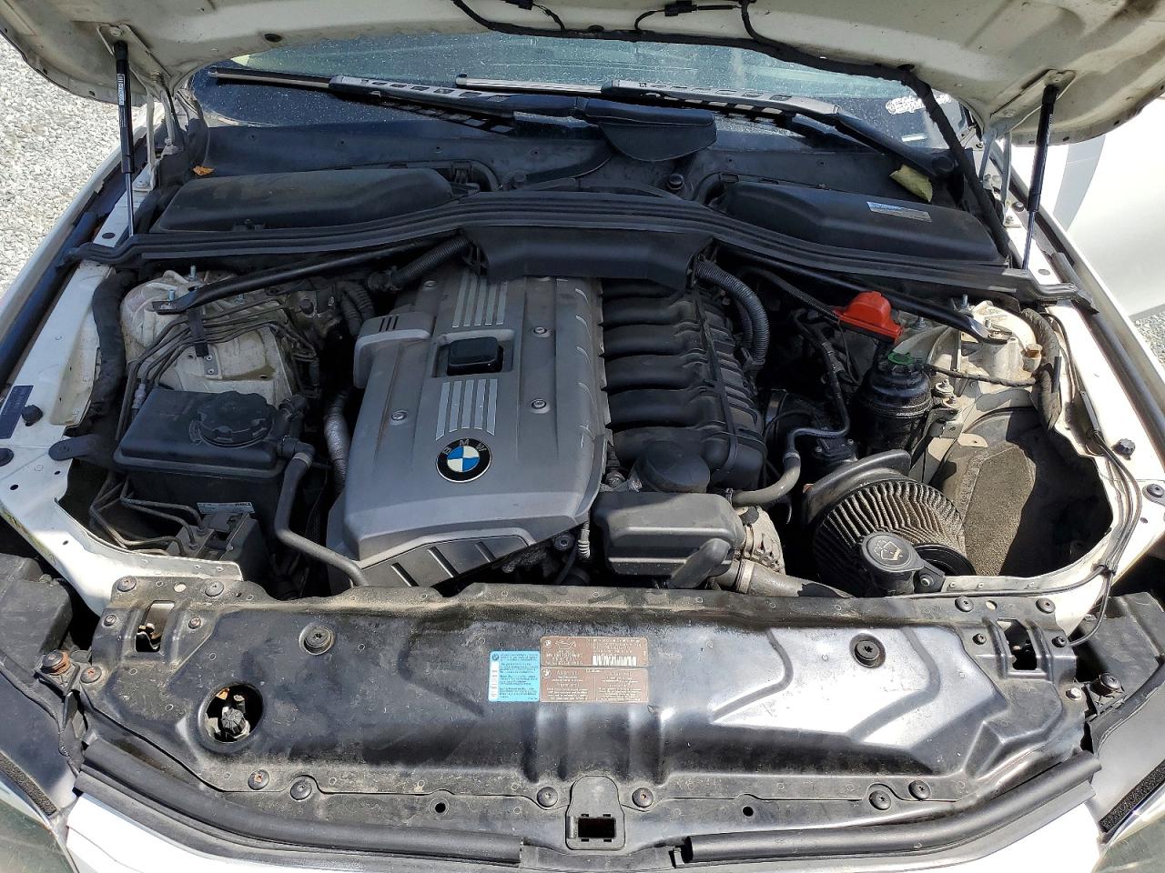 2007 Bmw 525 I White vin: WBANE53547CW64044