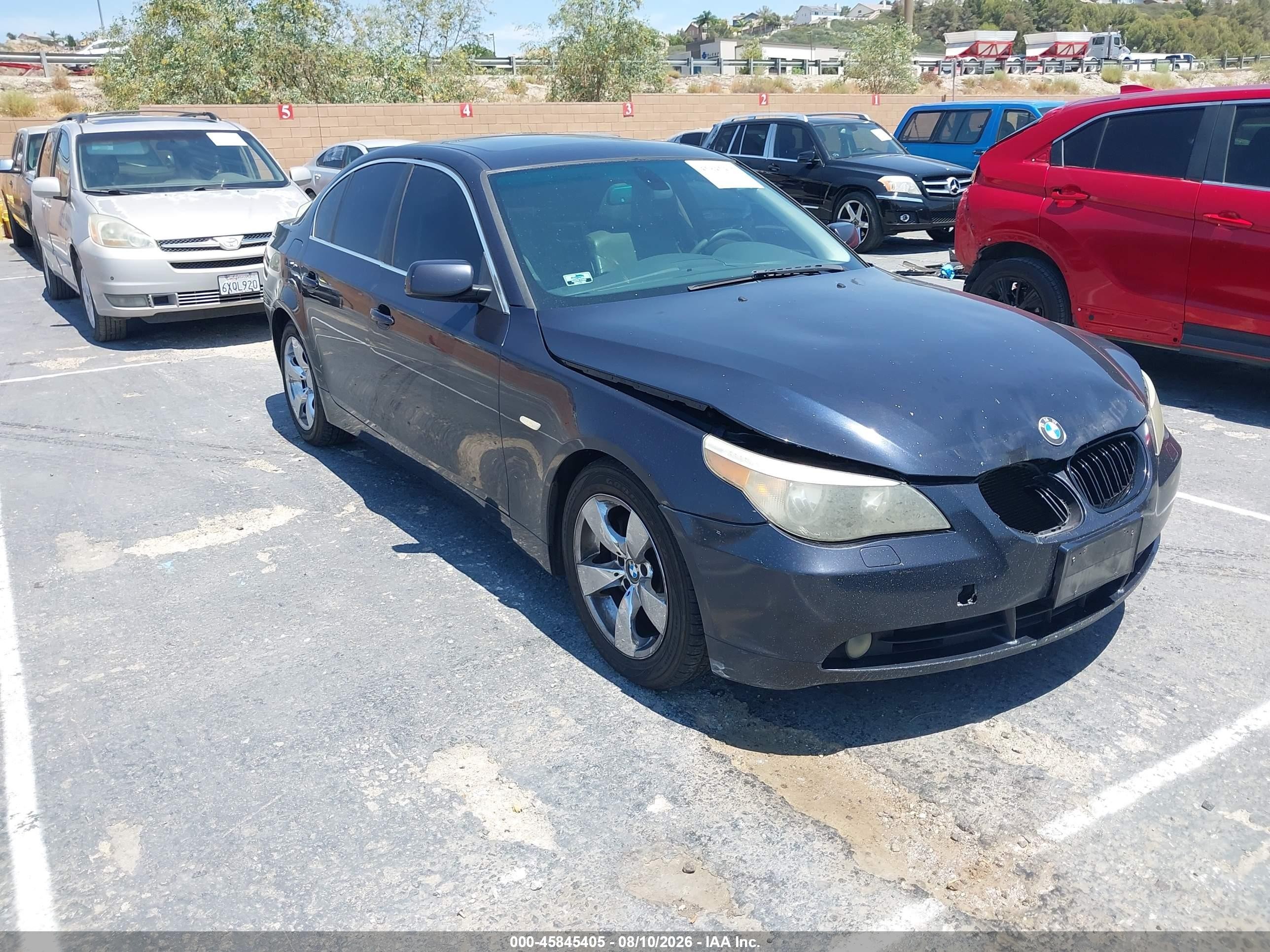 2007 Bmw 525i   Blue vin: WBANE53557CW59760