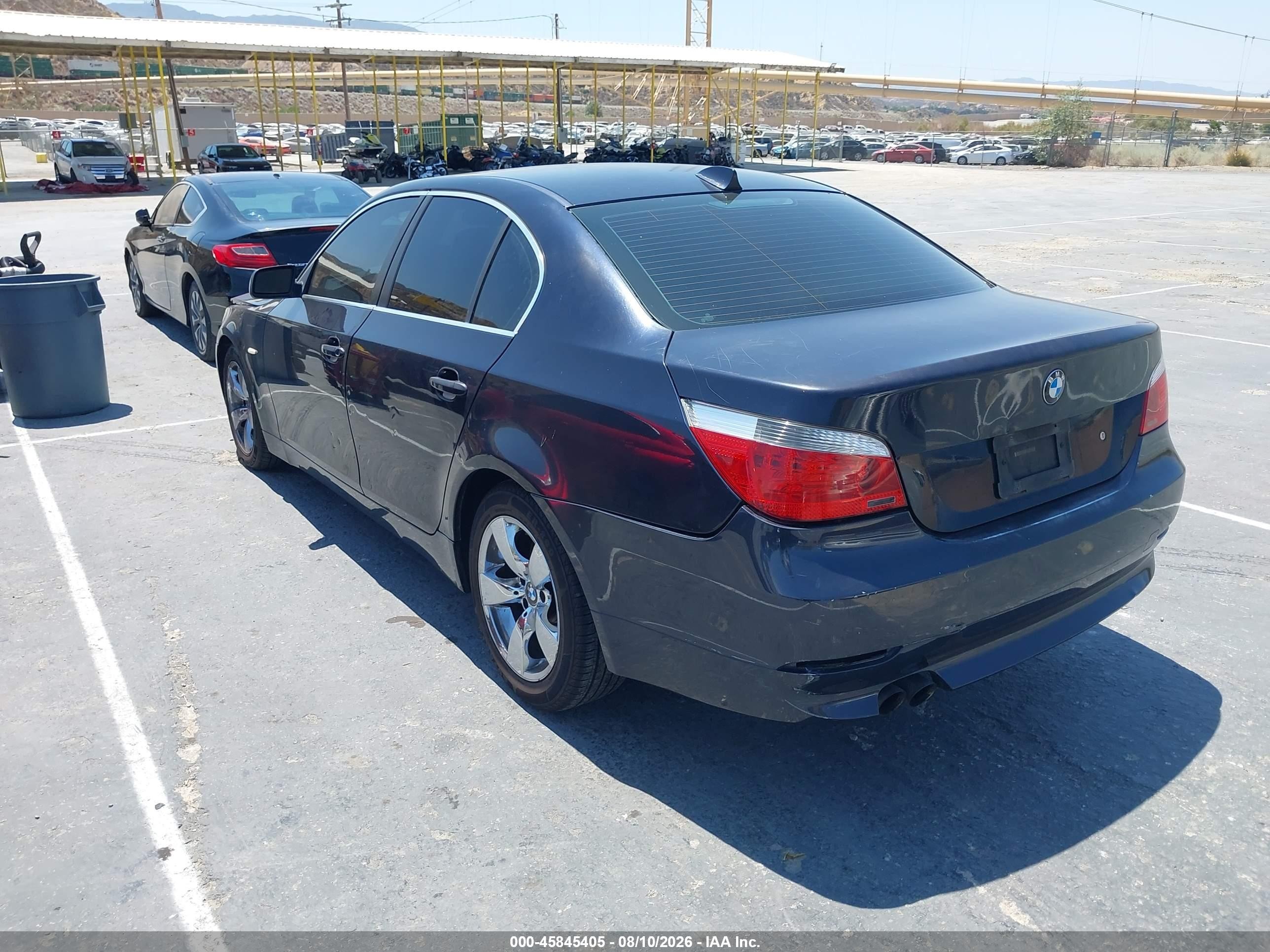 2007 Bmw 525i   Blue vin: WBANE53557CW59760