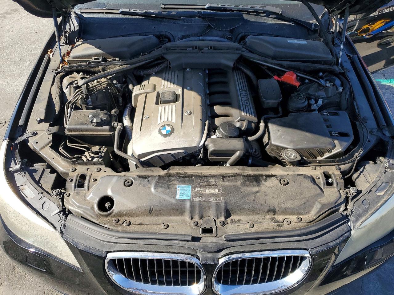 2007 Bmw 525 I Черный vin: WBANE53557CW63694