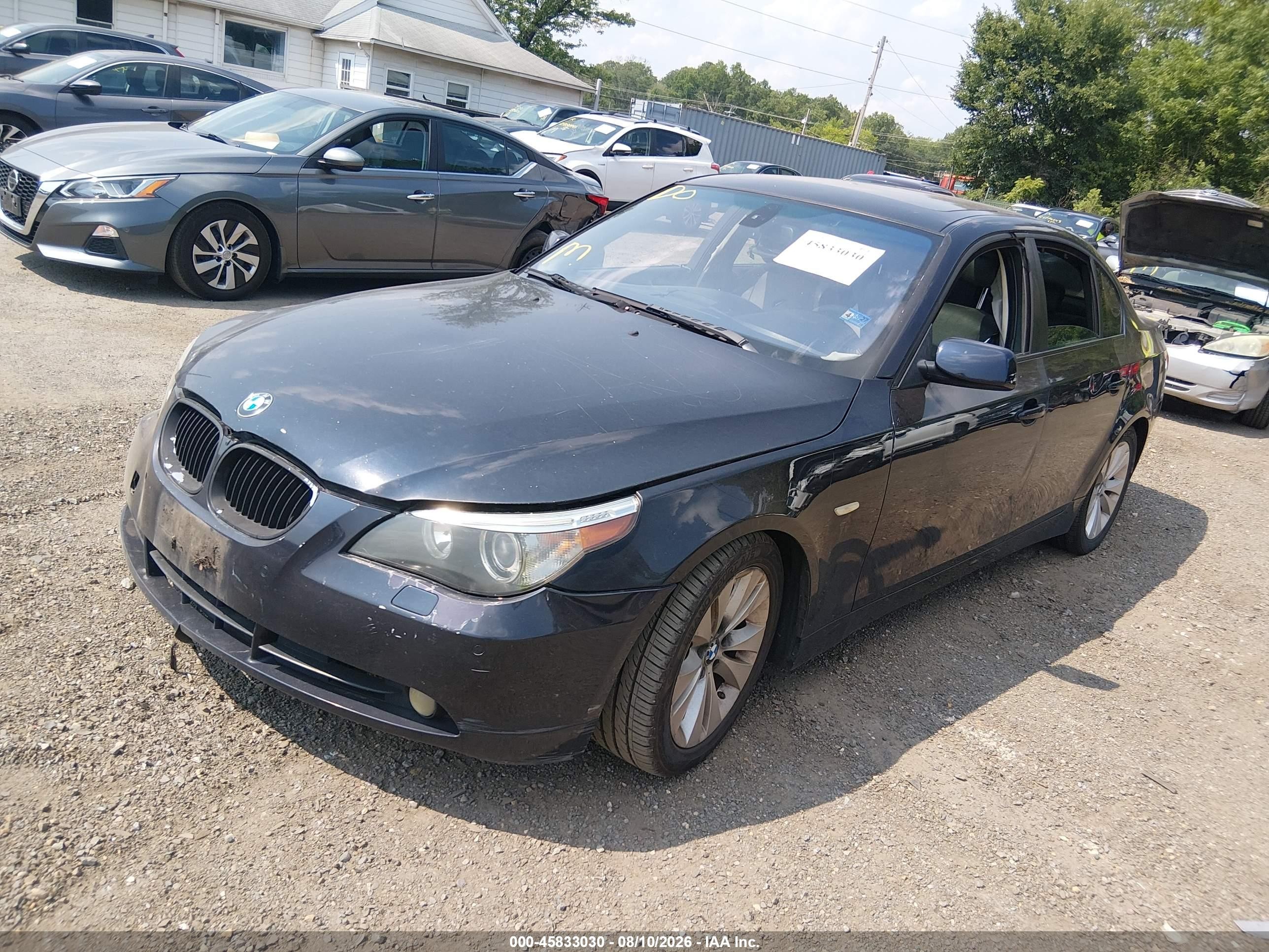 2007 Bmw 525i   Gray vin: WBANE53557CY05817