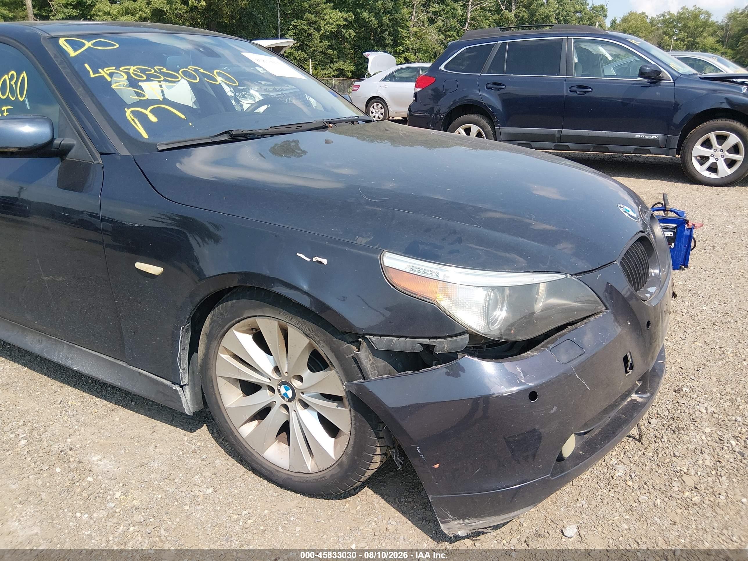2007 Bmw 525i   Gray vin: WBANE53557CY05817