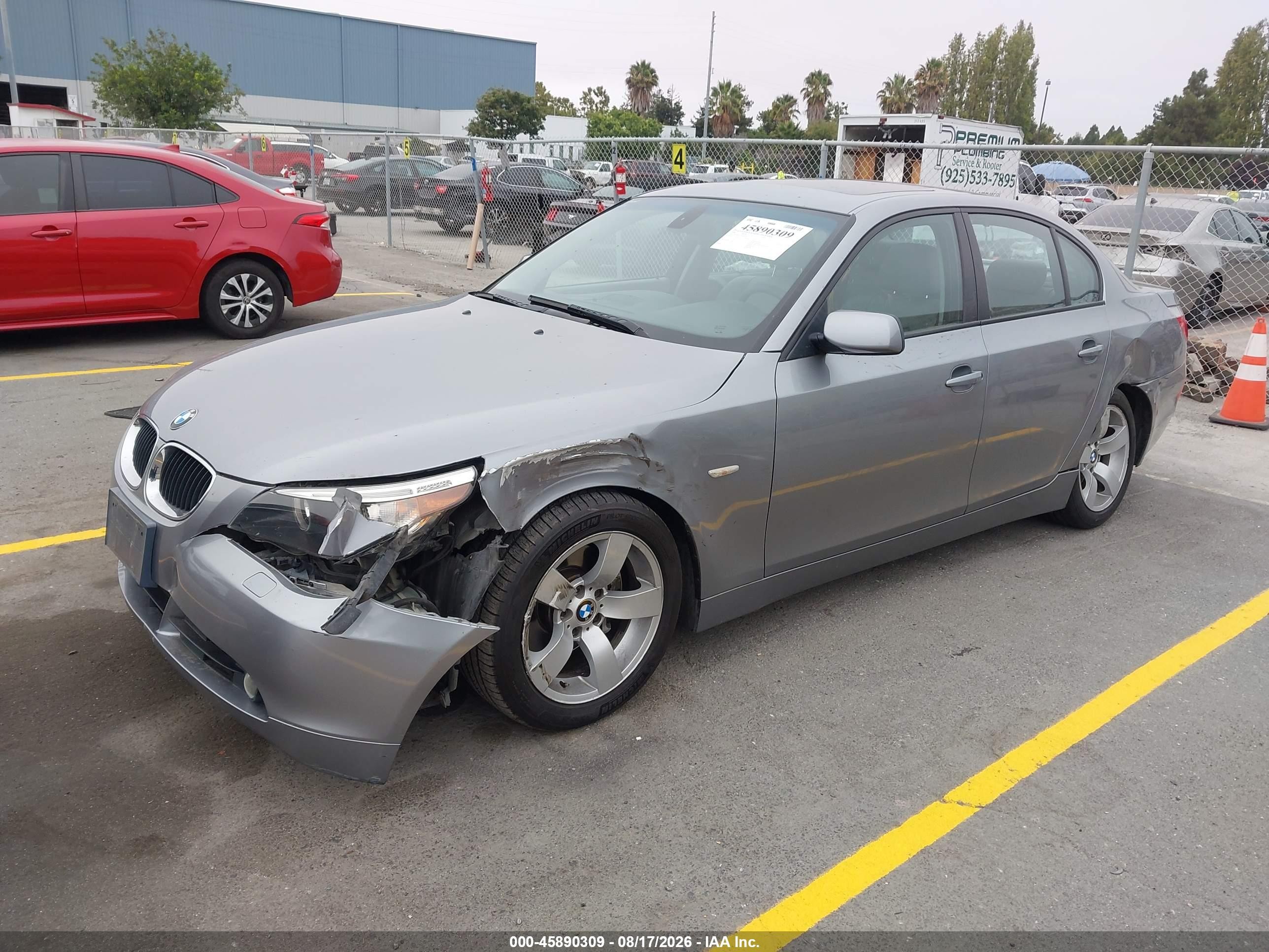 2006 Bmw 525i   Gray vin: WBANE53576CK84758
