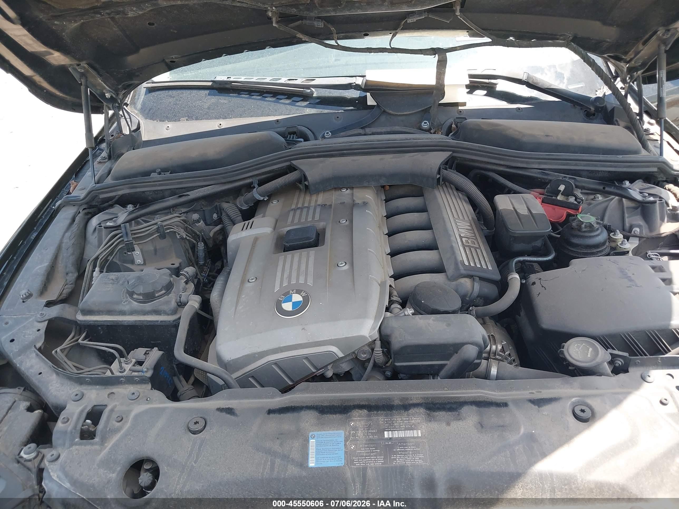 2007 Bmw 525i   Black vin: WBANE53577CW65916