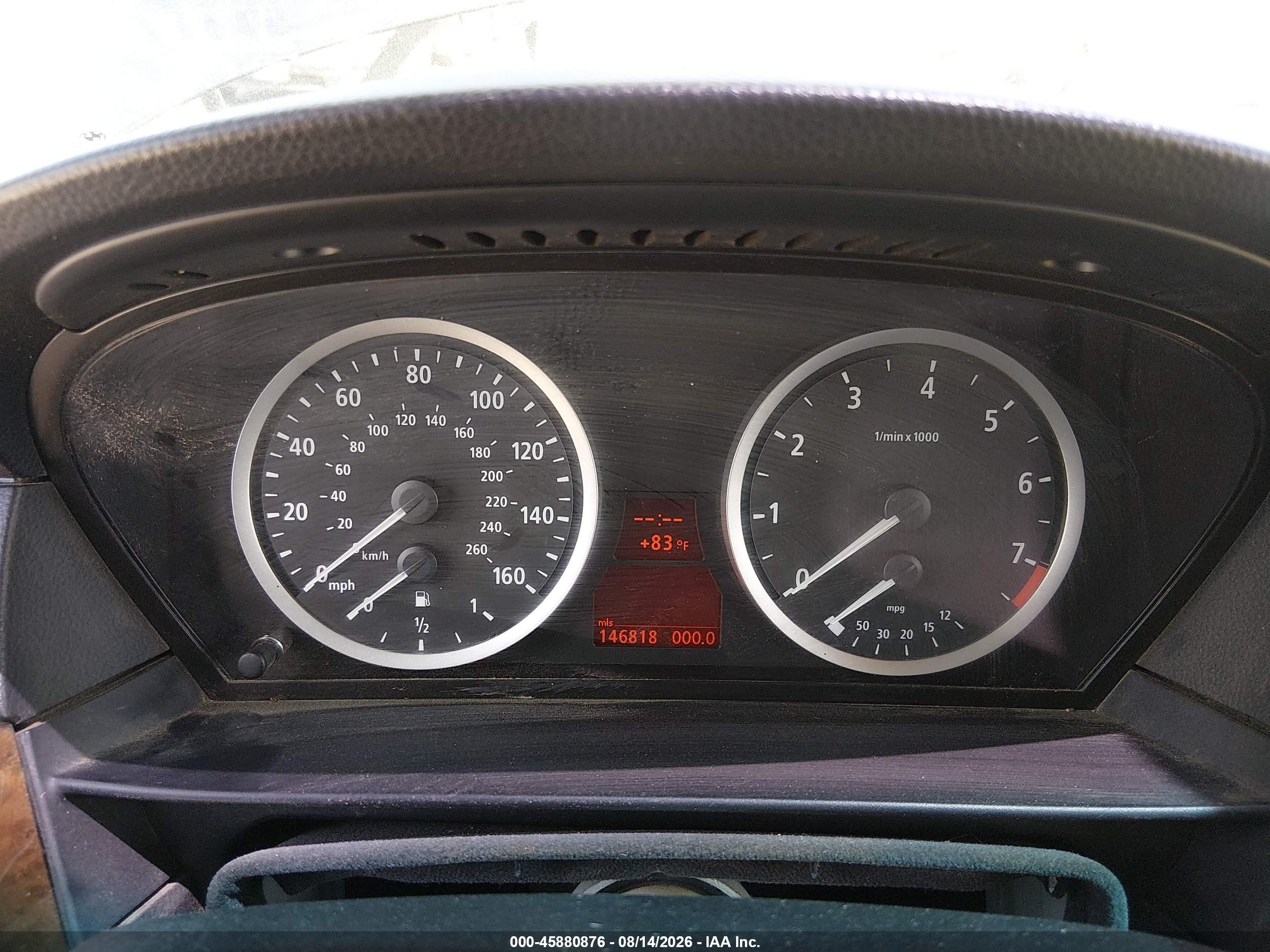2007 Bmw 525i   Black vin: WBANE535X7CW63707