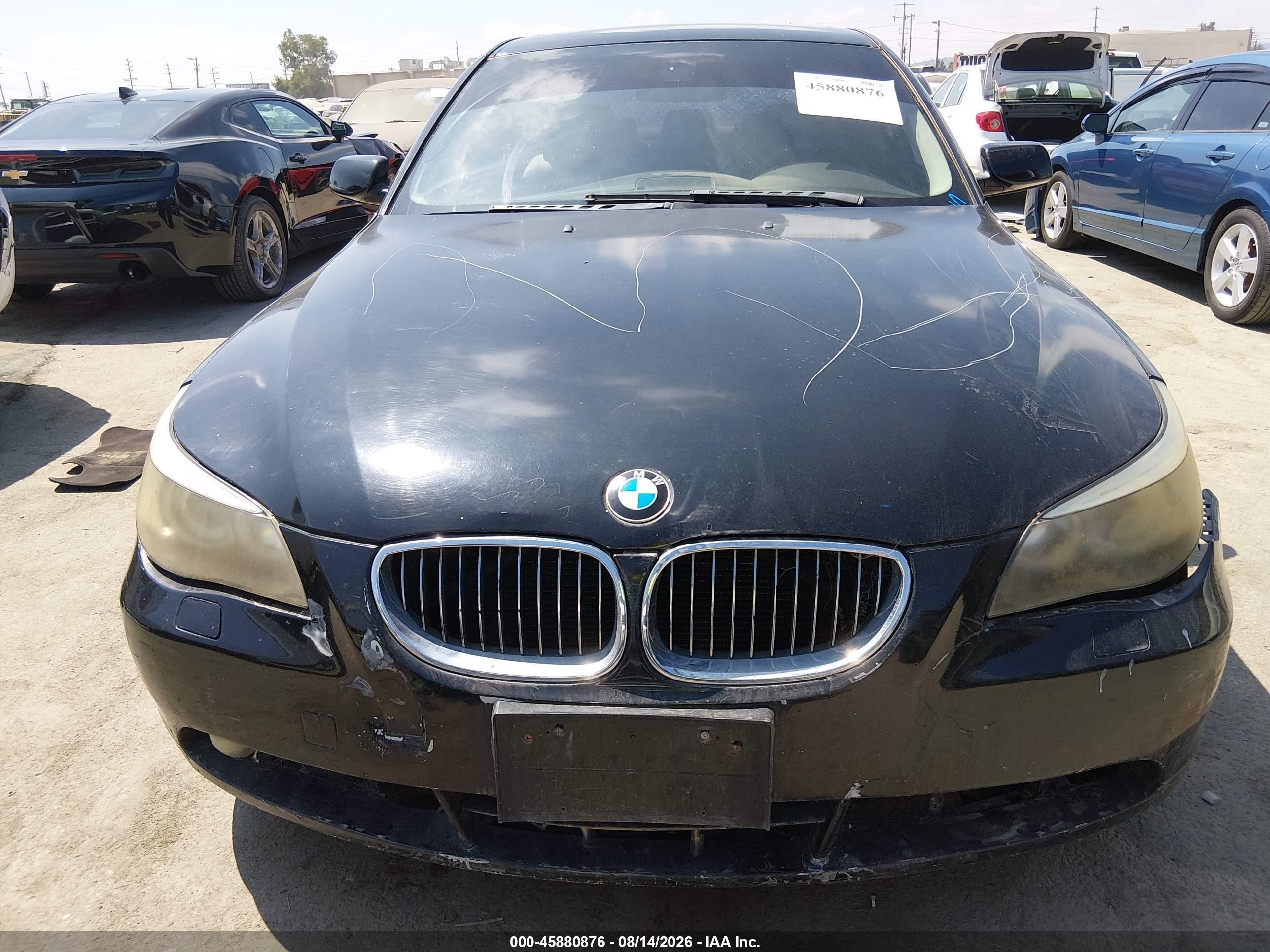 2007 Bmw 525i   Black vin: WBANE535X7CW63707