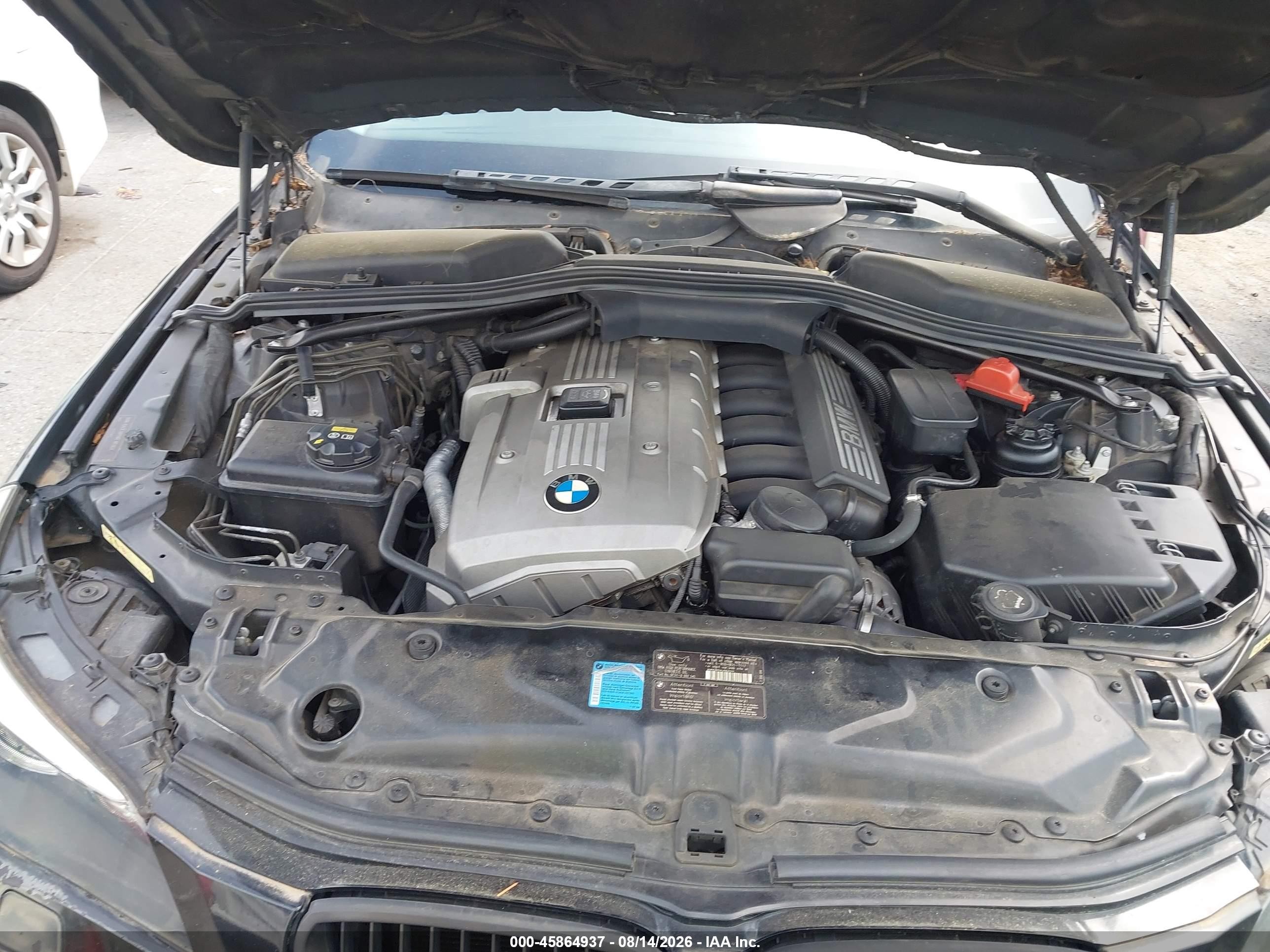2007 Bmw 530i   Черный vin: WBANE73507CM50616