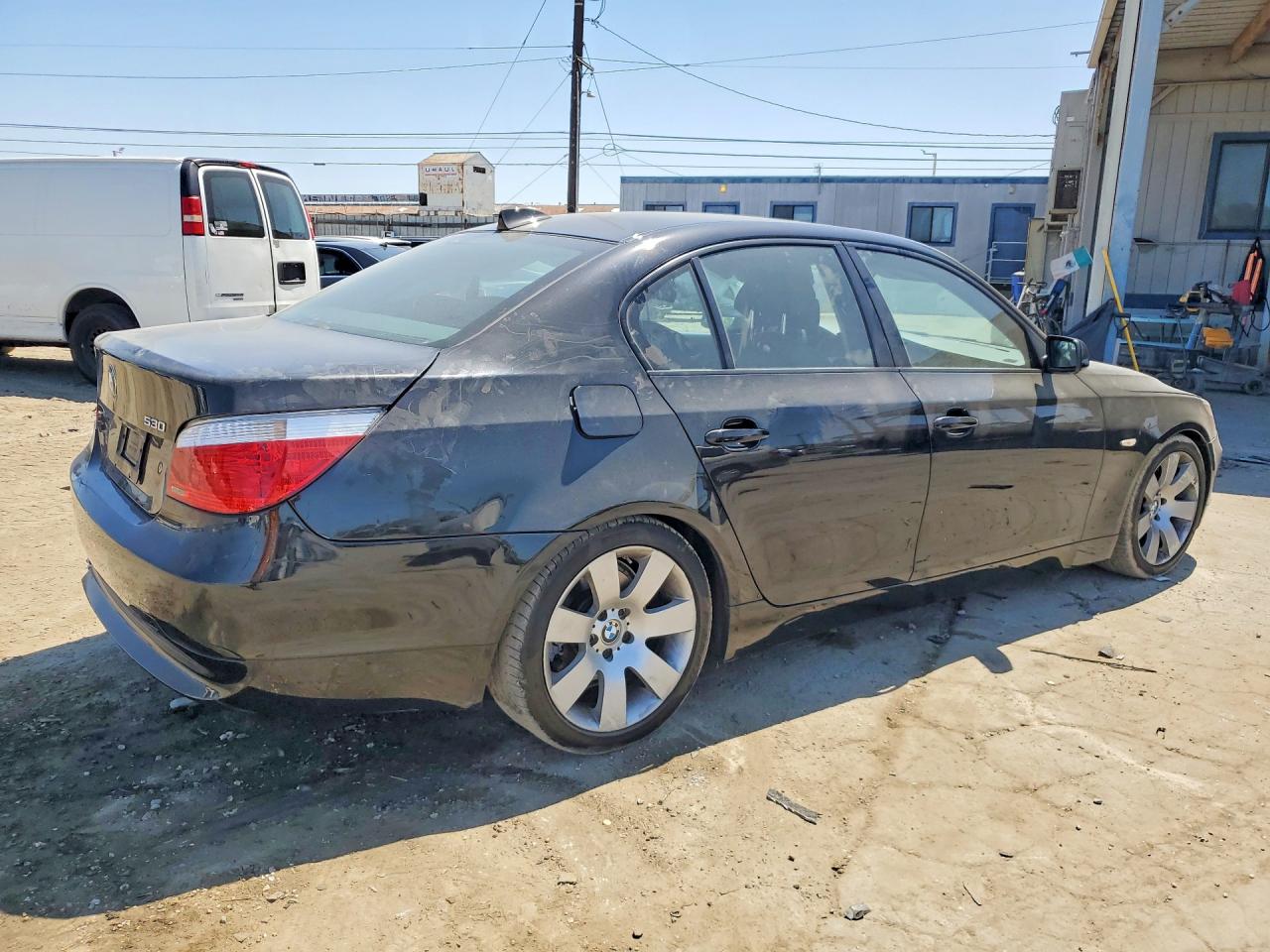 2007 Bmw 530 I Черный vin: WBANE73507CM53130