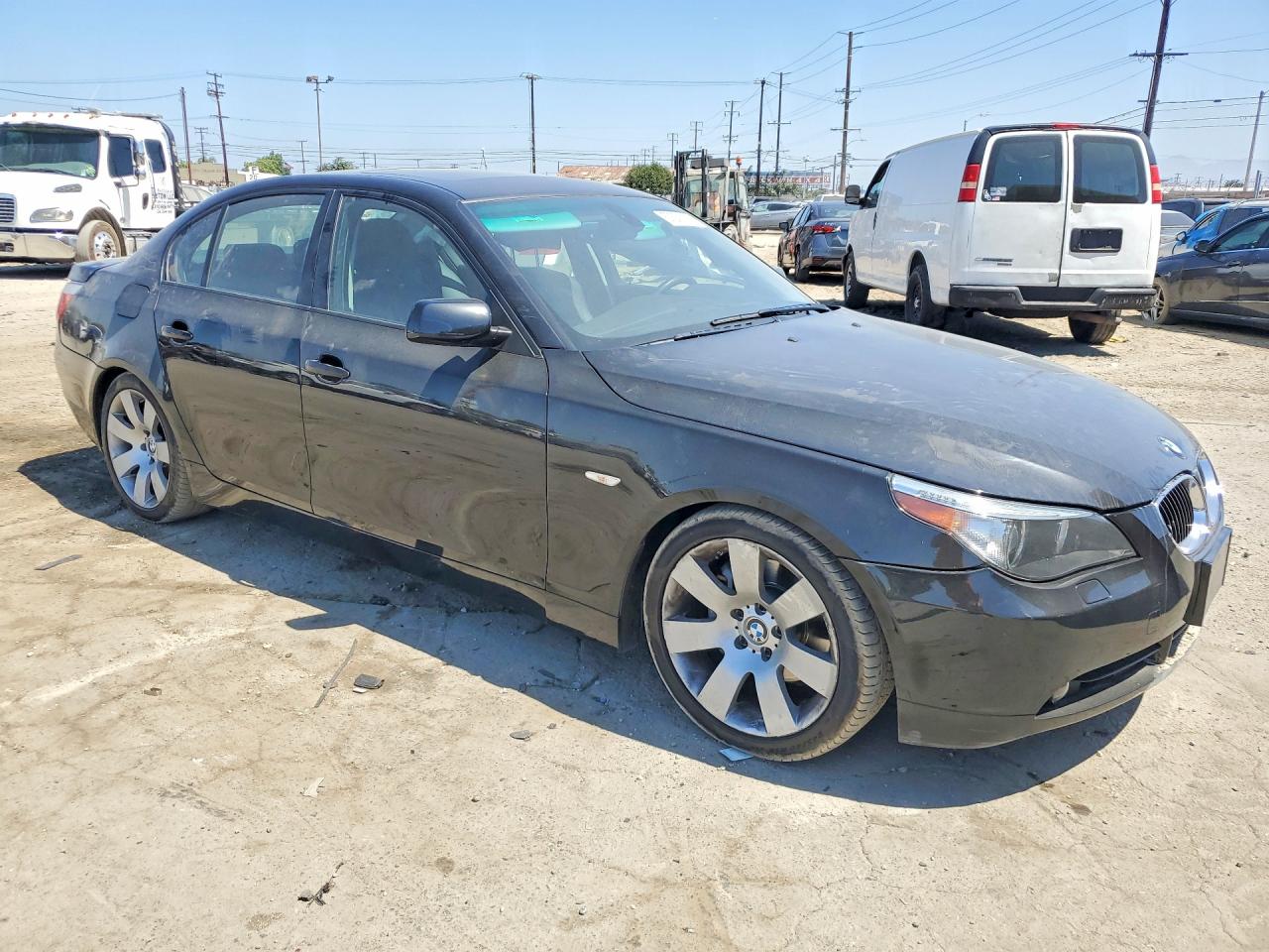 2007 Bmw 530 I Черный vin: WBANE73507CM53130