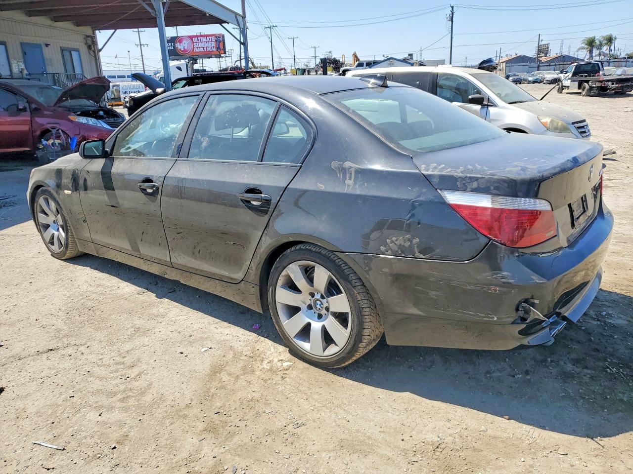 2007 Bmw 530 I Черный vin: WBANE73507CM53130