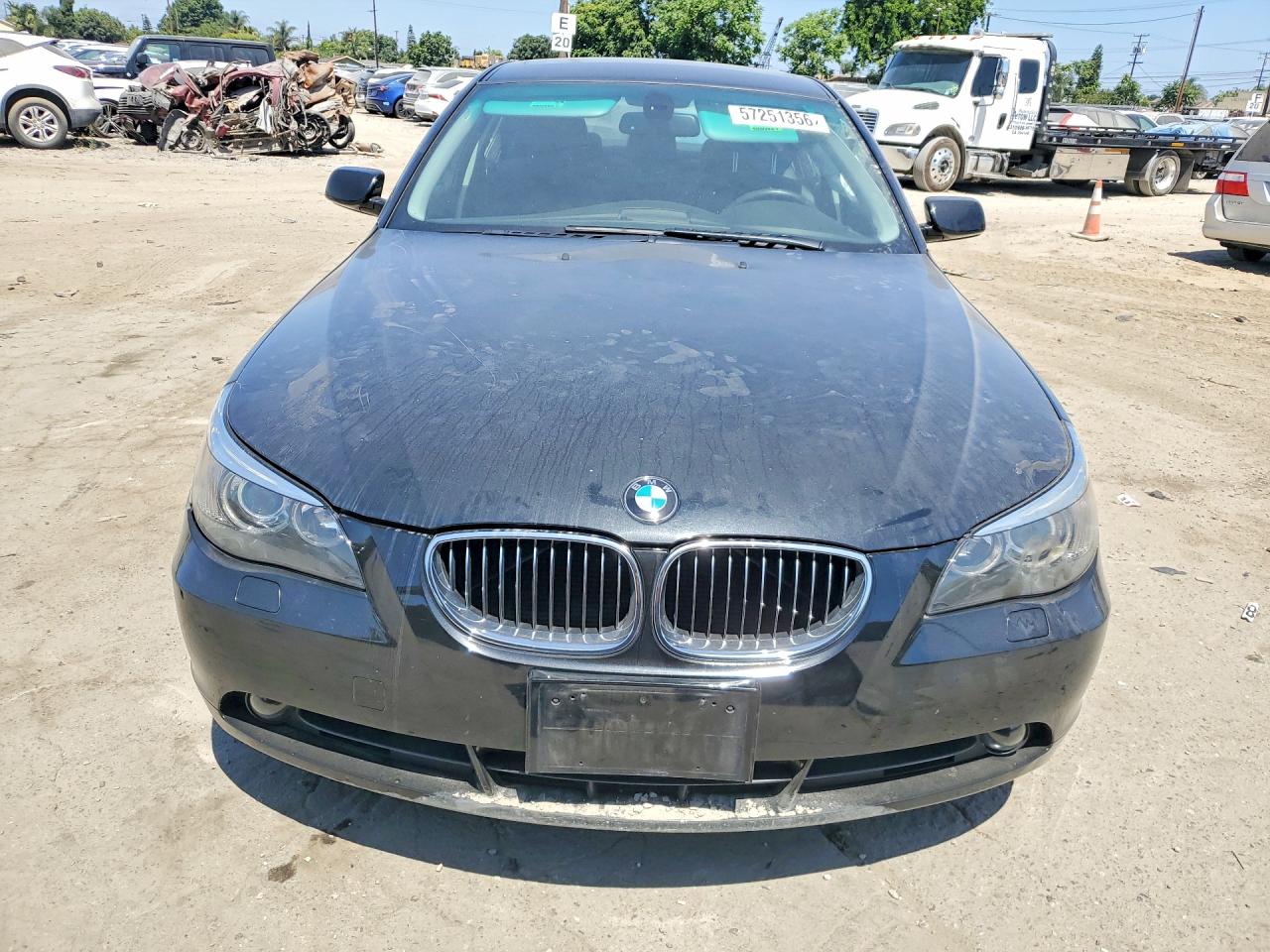 2007 Bmw 530 I Черный vin: WBANE73507CM53130
