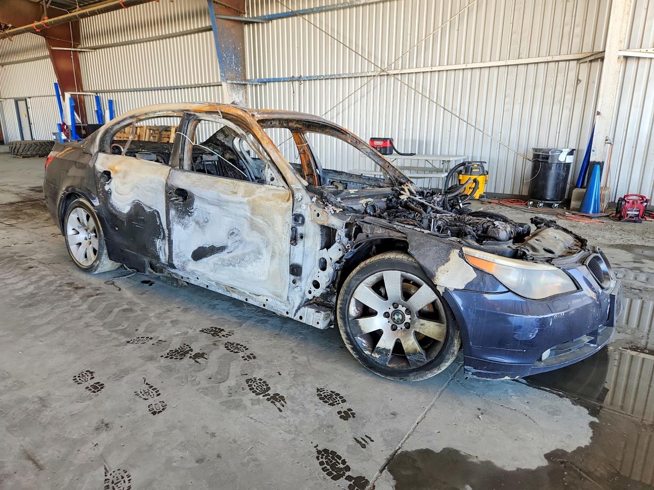 2007 Bmw 530 I Burn vin: WBANE73507CM54522