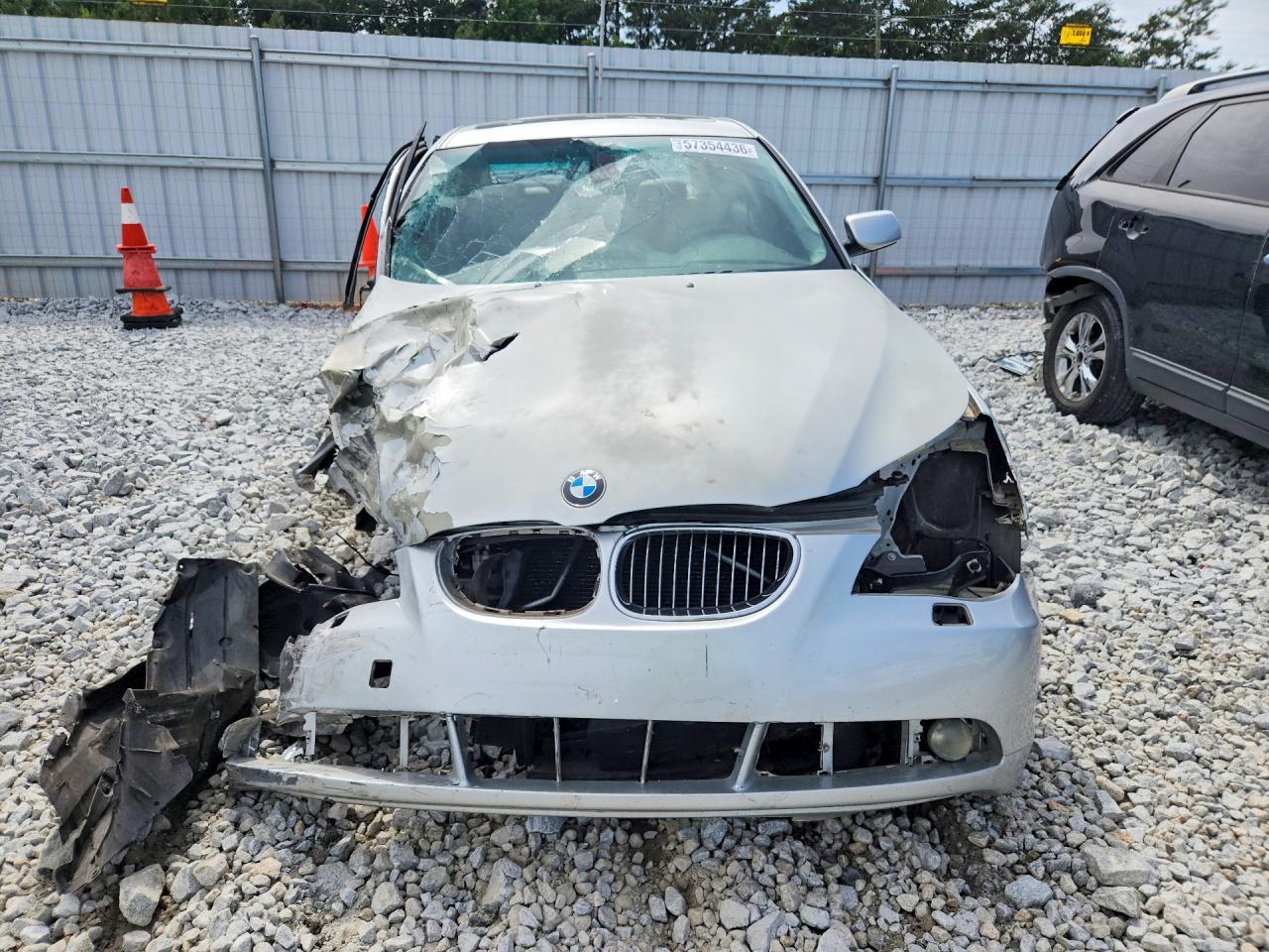 2007 Bmw 530 I Silver vin: WBANE73507CM55203