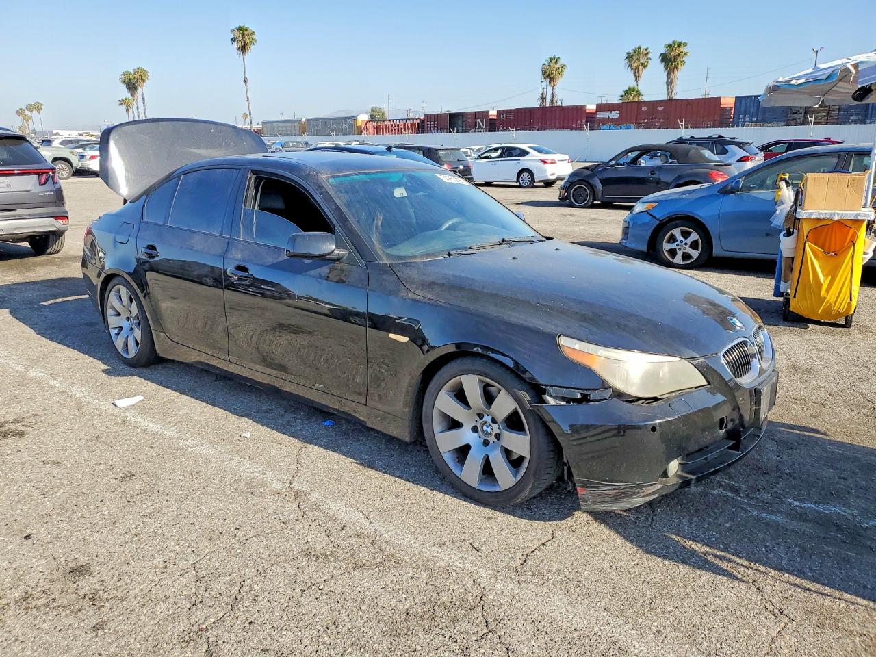 2007 Bmw 530 I Black vin: WBANE73527CM53694