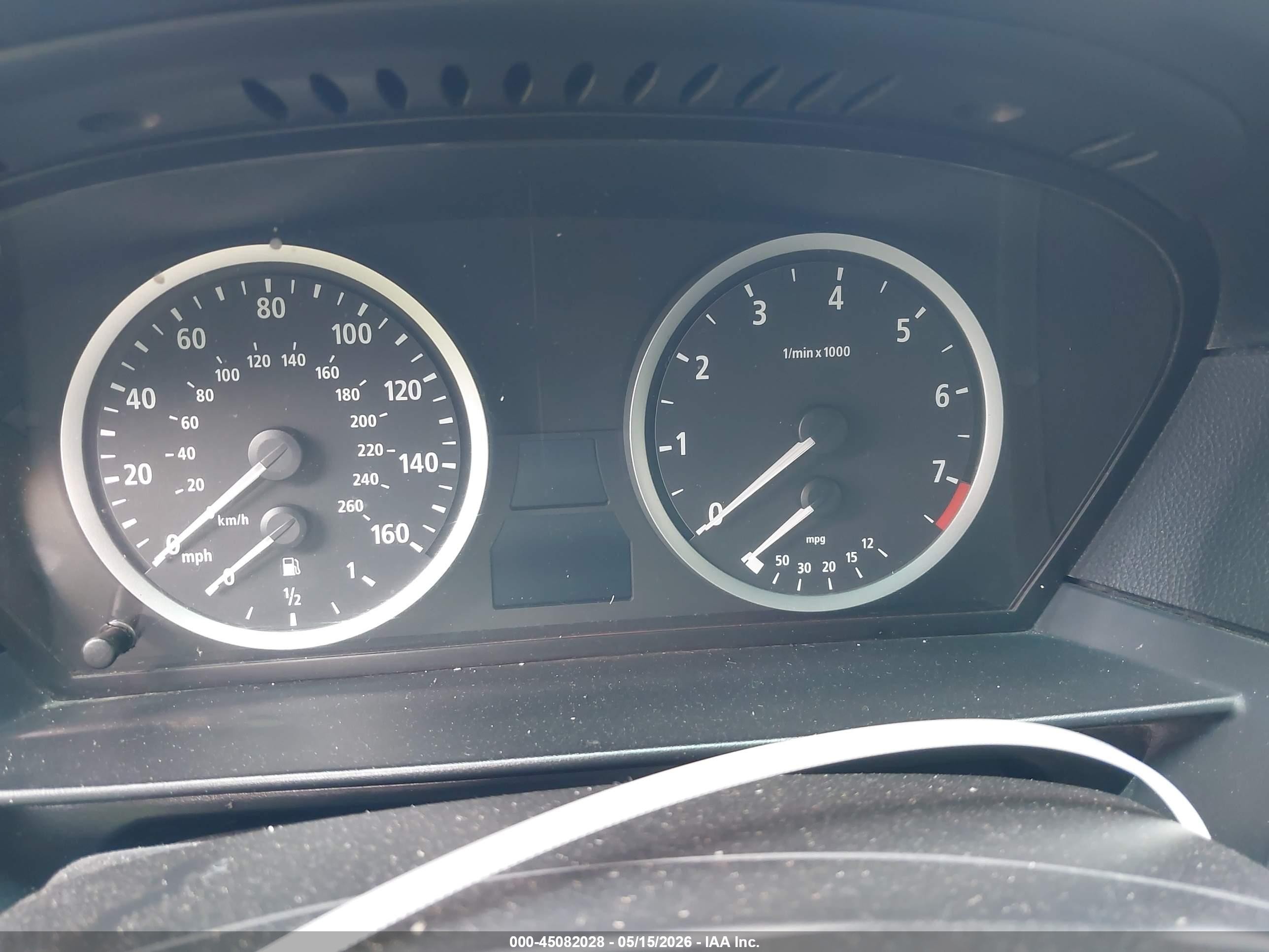 2007 Bmw 530i   Silver vin: WBANE73537CM56507