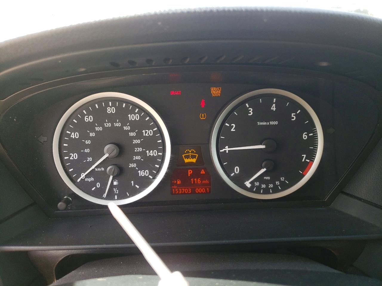 2007 Bmw 530 I Серый vin: WBANE73547CM53194