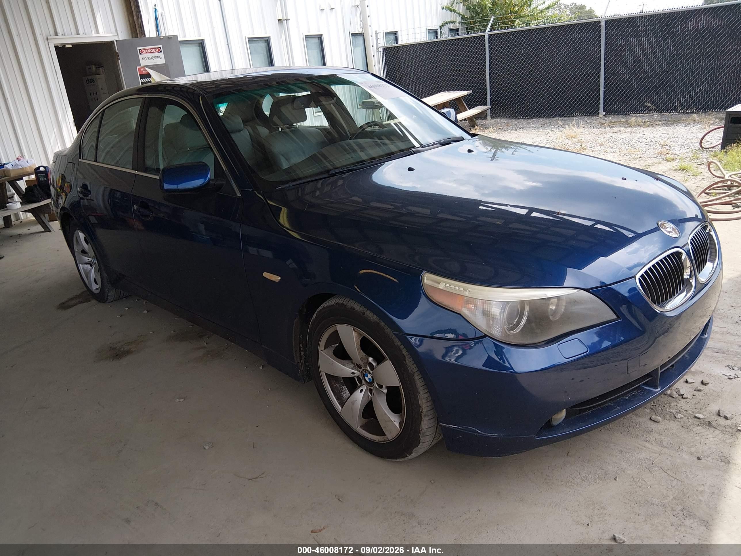 2007 Bmw 530i   Blue vin: WBANE73547CM57858