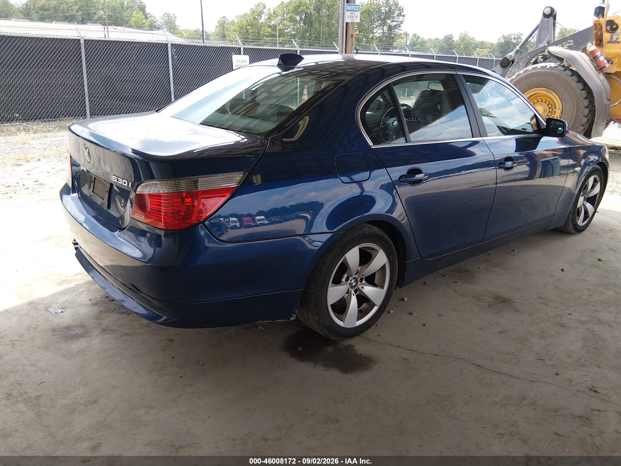 2007 Bmw 530i   Blue vin: WBANE73547CM57858
