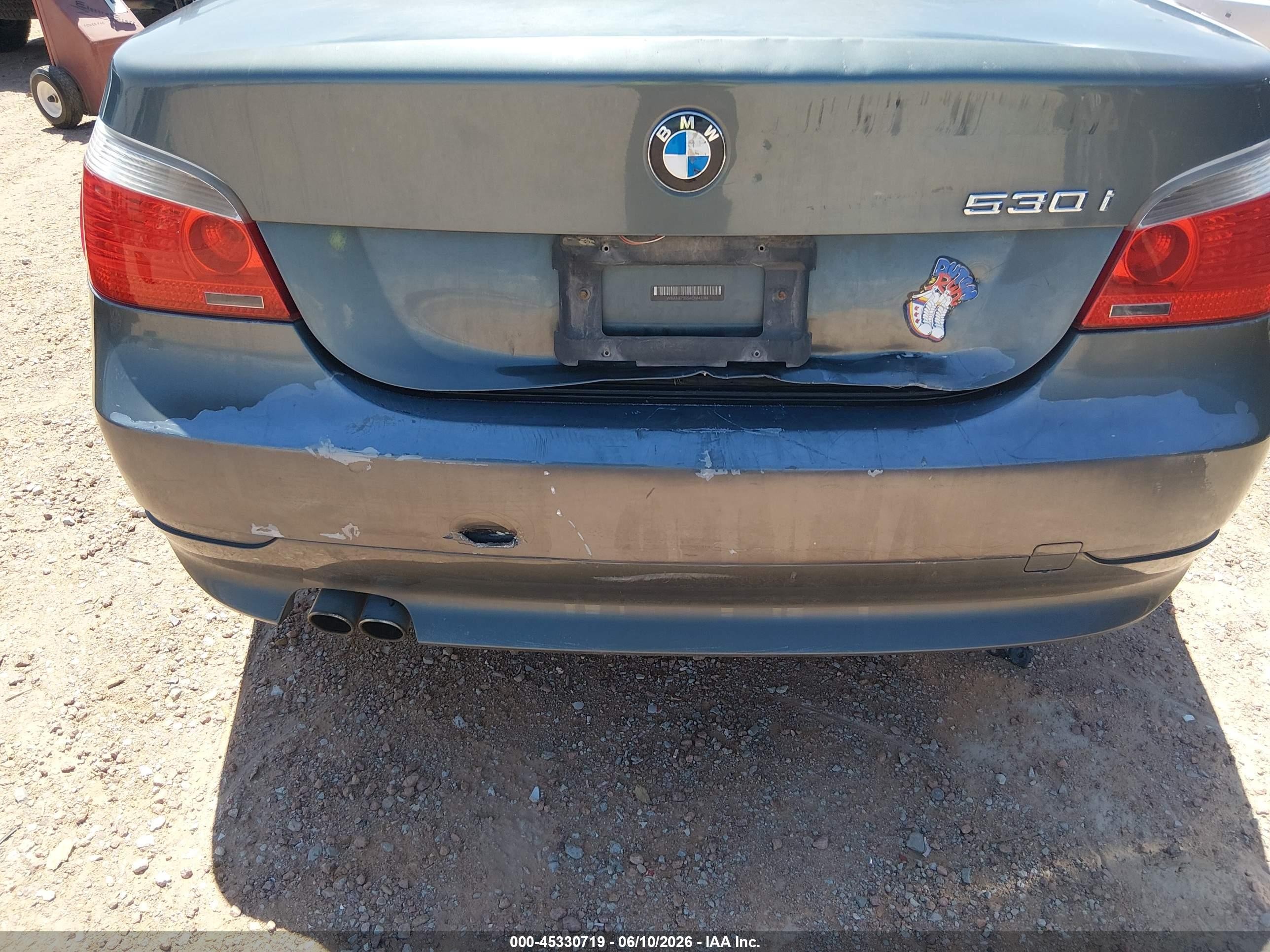 2006 Bmw 530i   Green vin: WBANE73556CM43286
