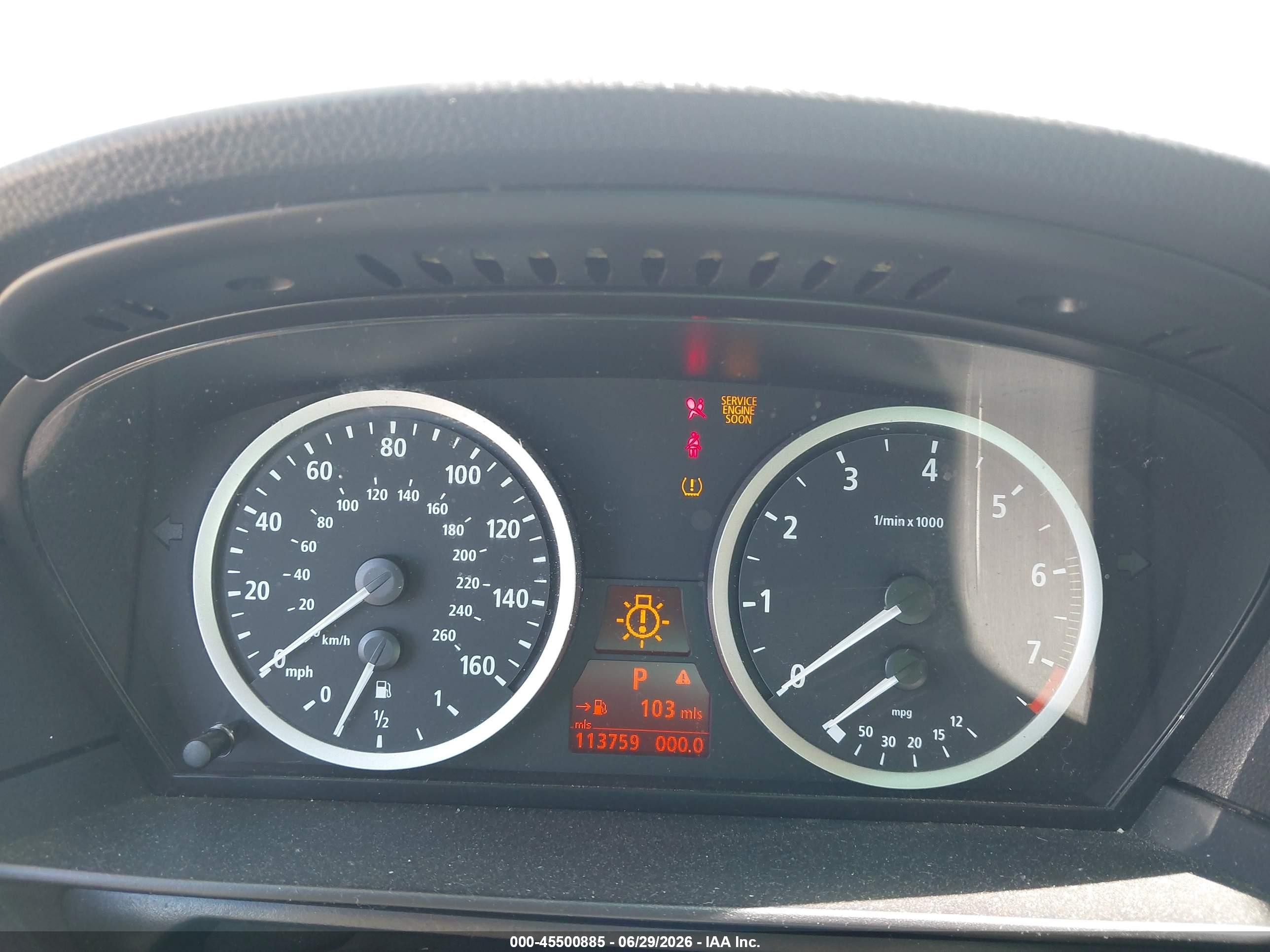 2007 Bmw 530i   White vin: WBANE73557CM46173