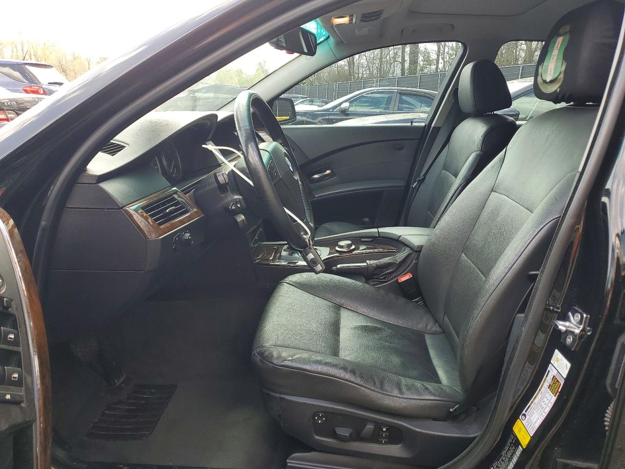2007 Bmw 530 I Черный vin: WBANE73557CM47307