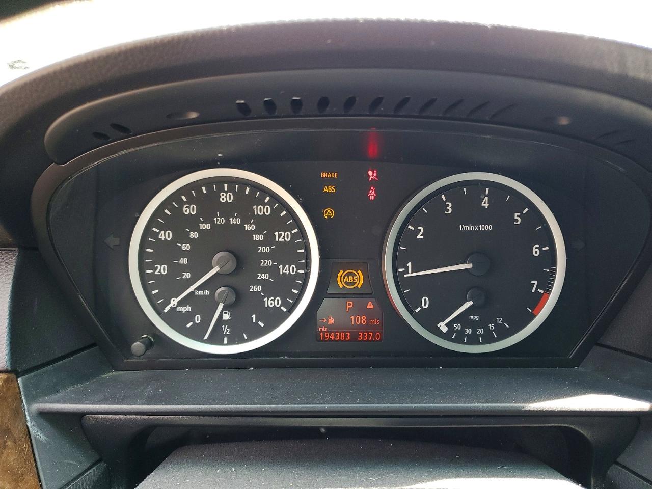 2007 Bmw 530 I Черный vin: WBANE73557CM47307
