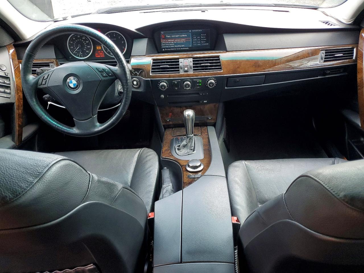 2007 Bmw 530 I Черный vin: WBANE73557CM47307