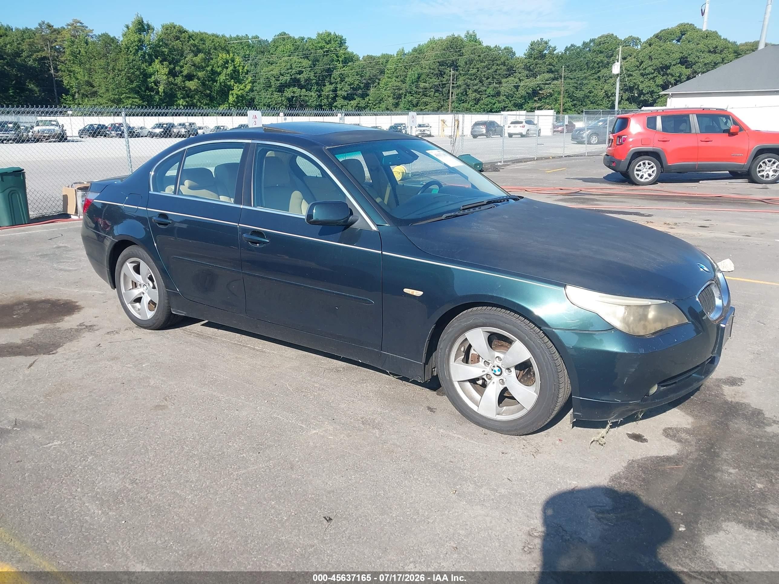 2007 Bmw 530i   Green vin: WBANE73557CM50269