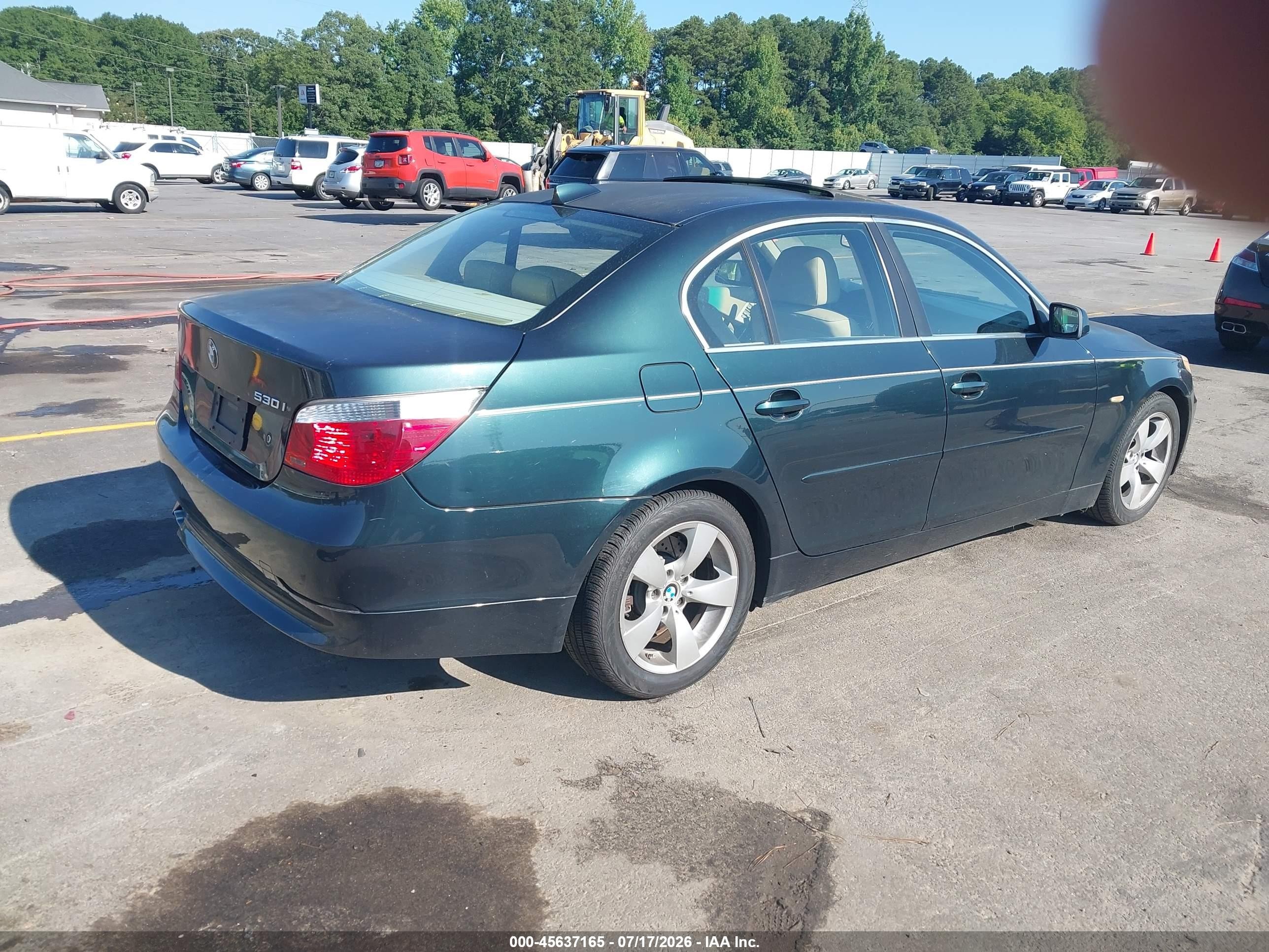 2007 Bmw 530i   Green vin: WBANE73557CM50269
