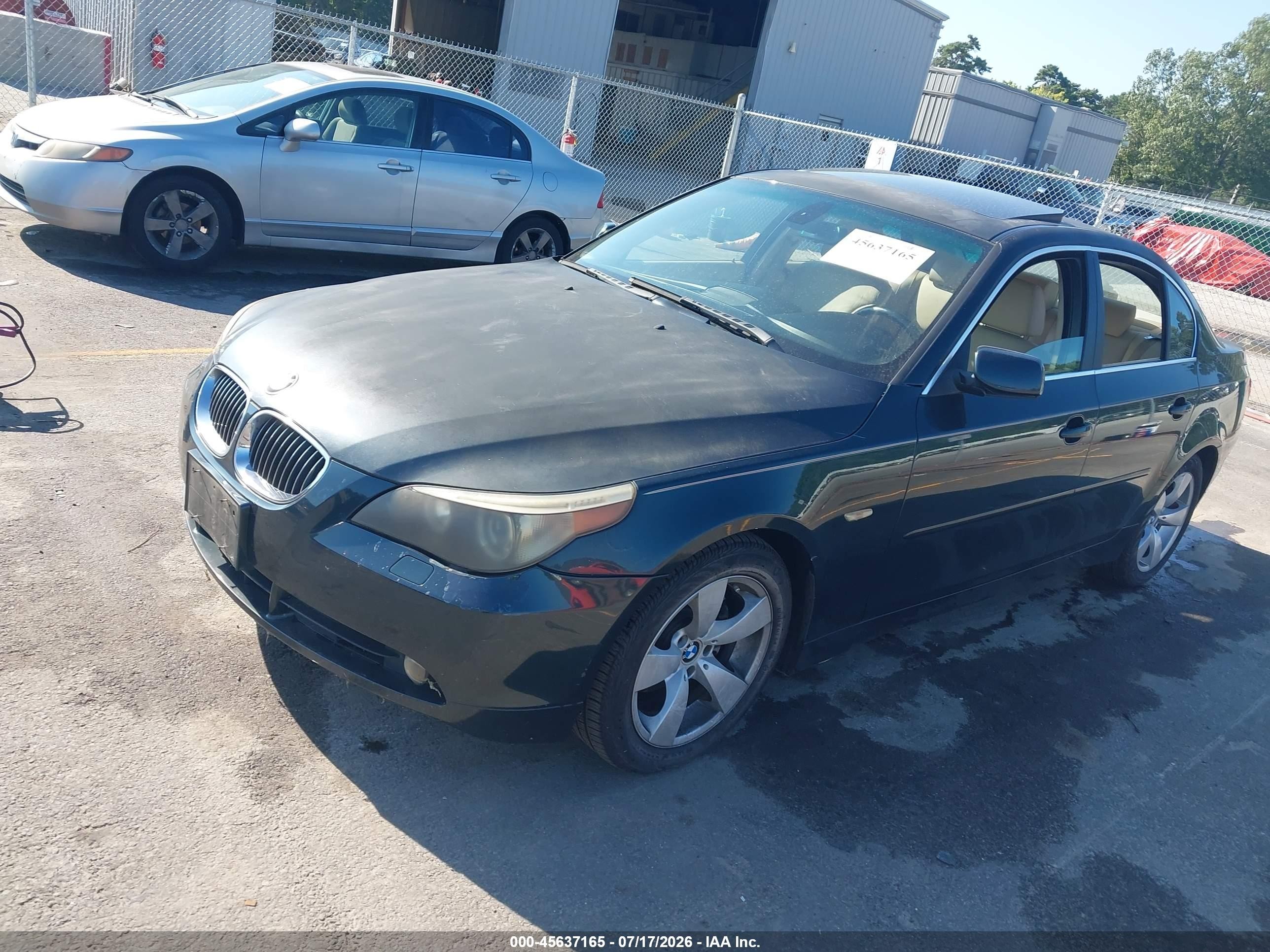 2007 Bmw 530i   Green vin: WBANE73557CM50269