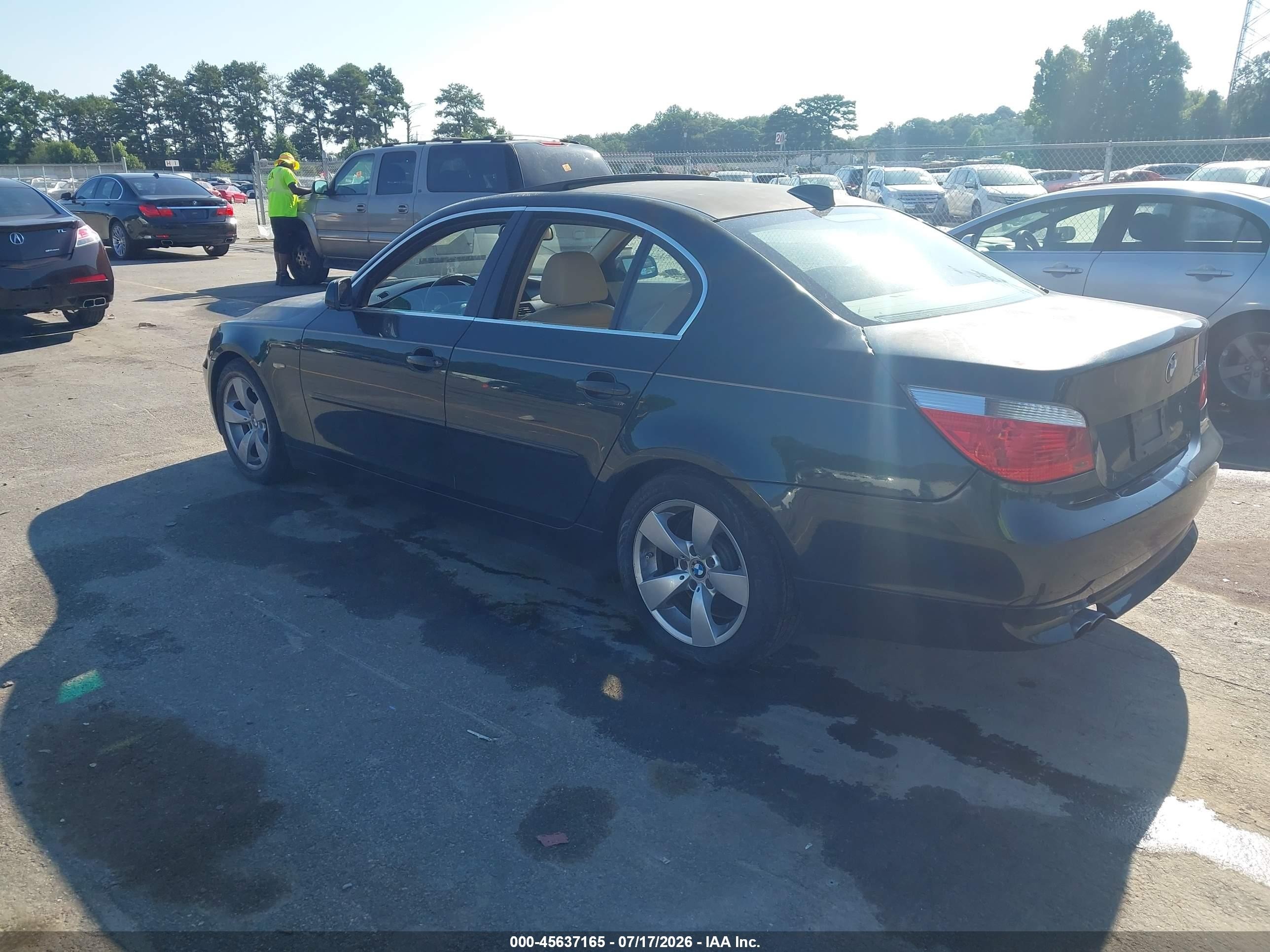 2007 Bmw 530i   Green vin: WBANE73557CM50269