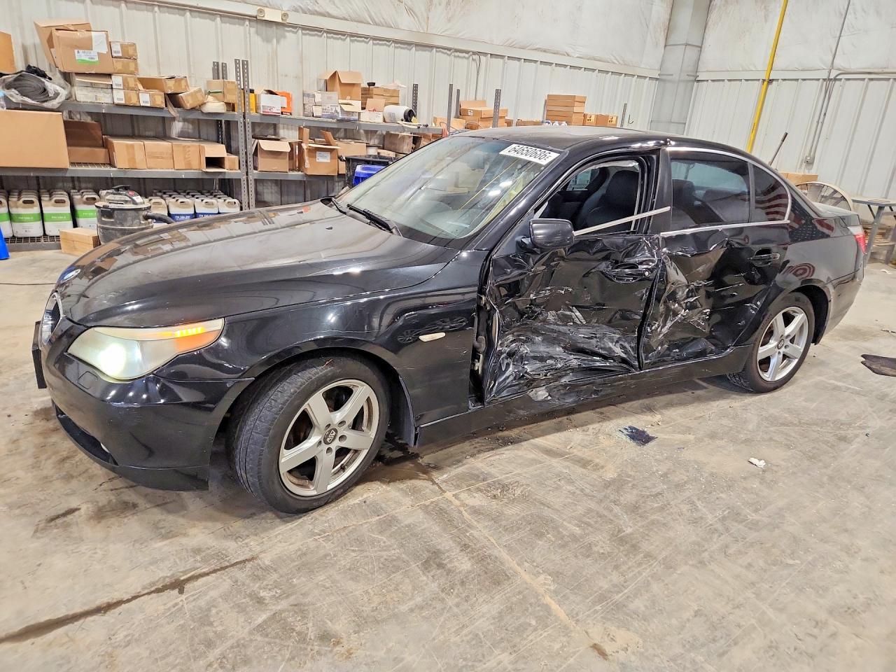 2006 Bmw 530 I Черный vin: WBANE73566CM32118