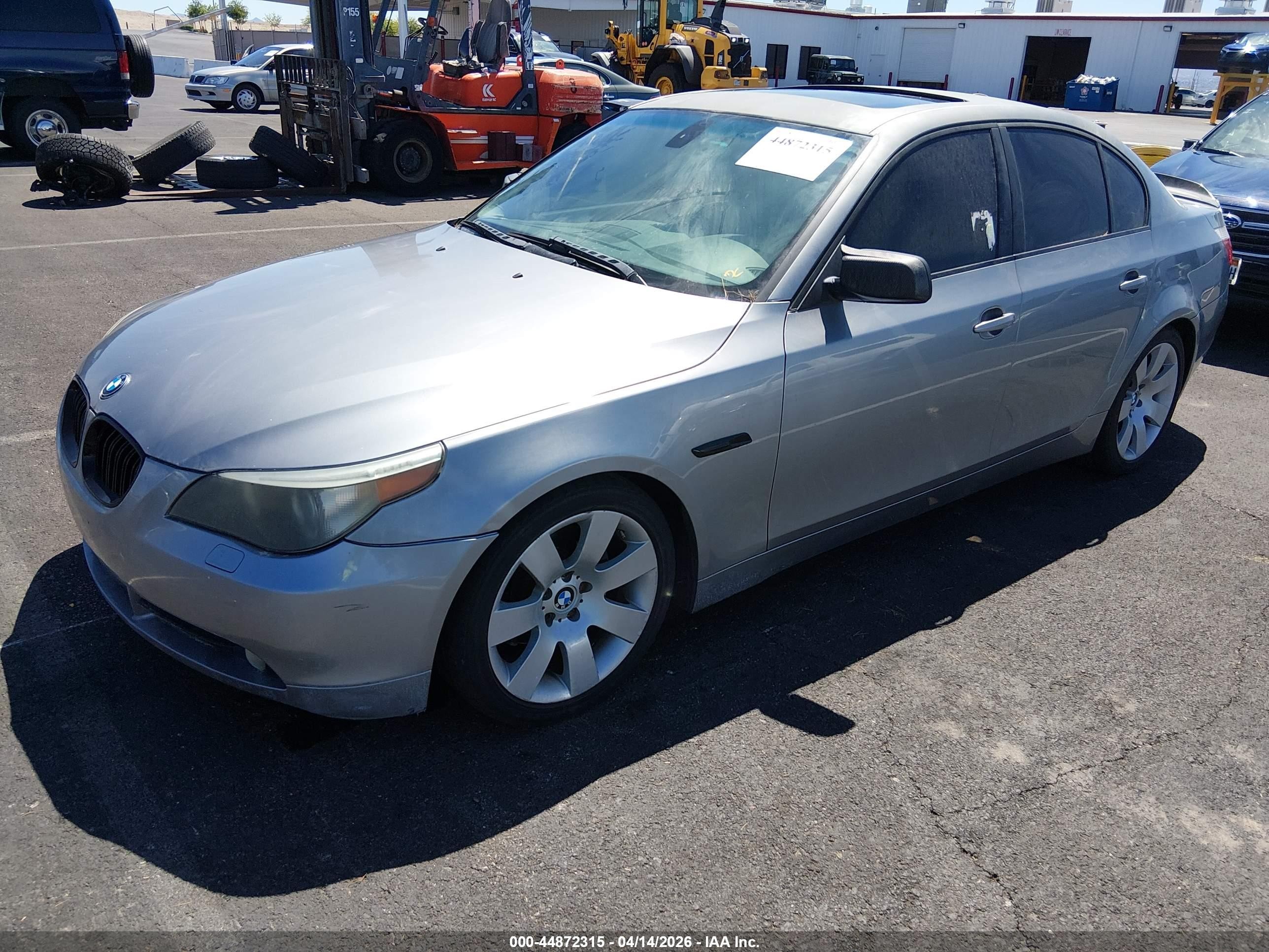 2007 Bmw 530i   Silver vin: WBANE73567CM49874