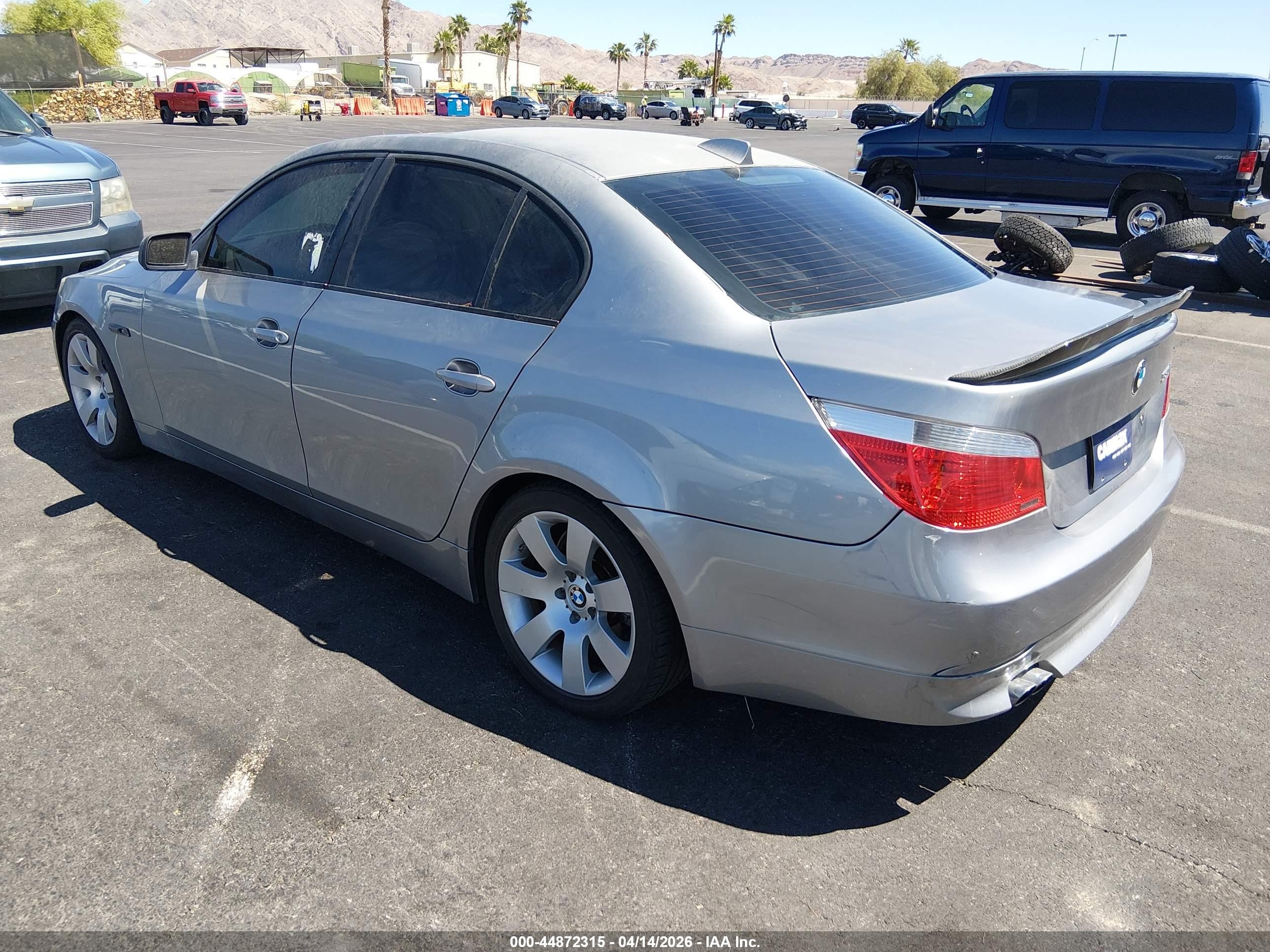 2007 Bmw 530i   Silver vin: WBANE73567CM49874