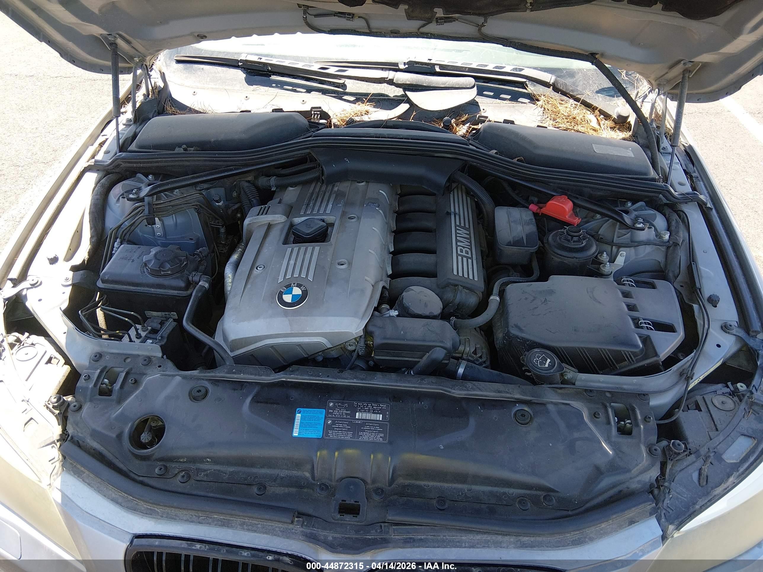 2007 Bmw 530i   Silver vin: WBANE73567CM49874