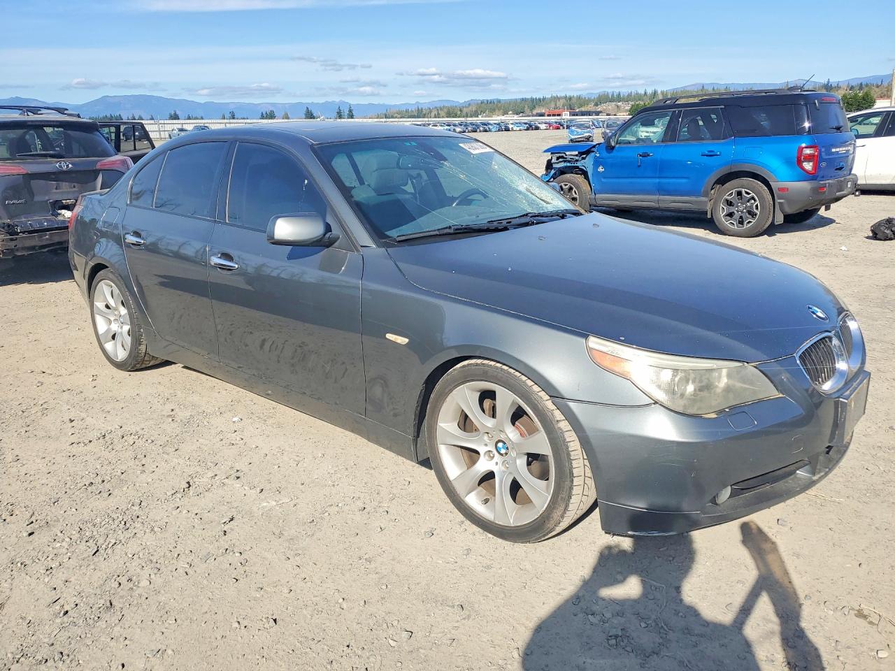 2007 Bmw 530 I Gray vin: WBANE73567CM53360