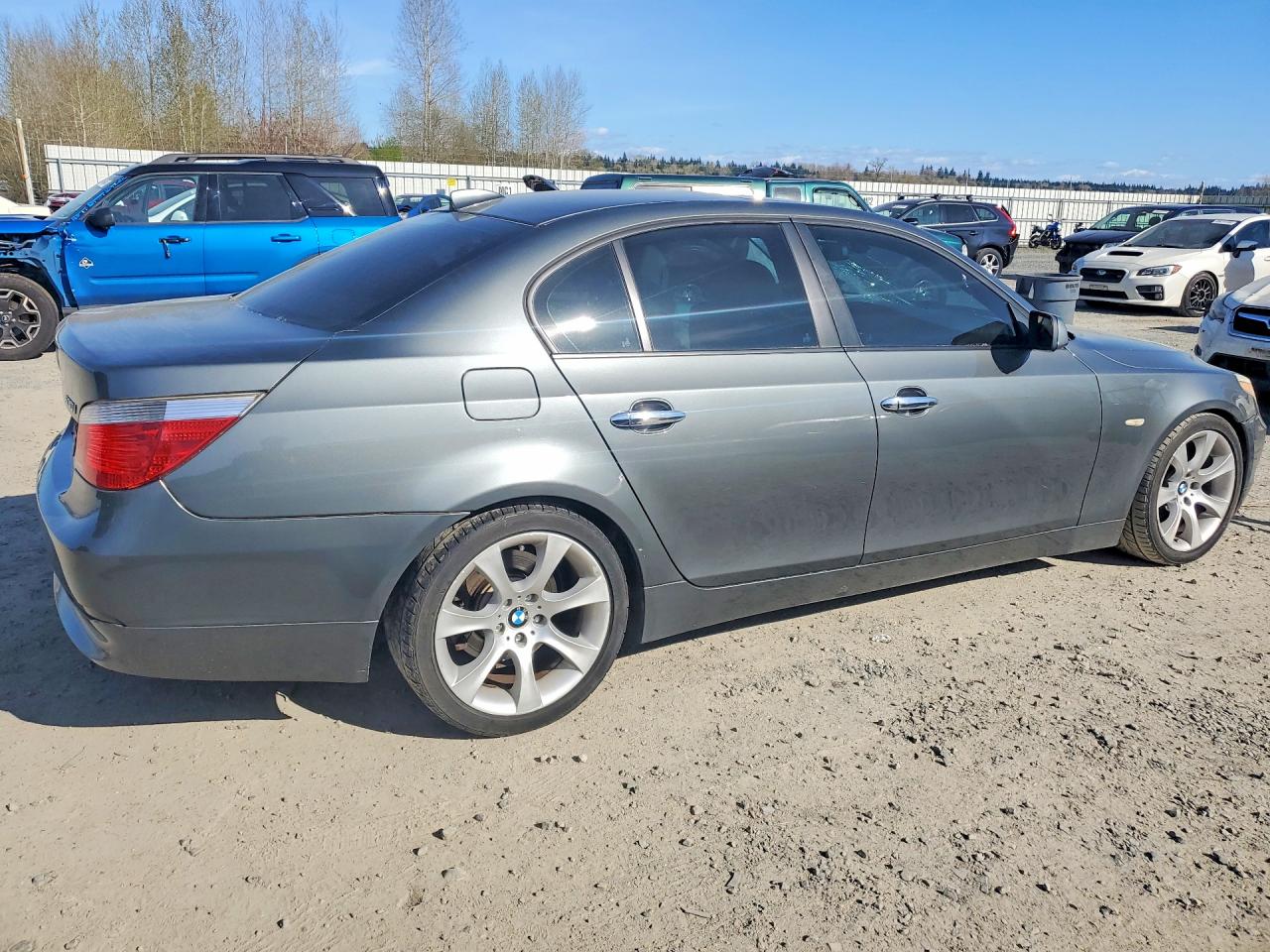 2007 Bmw 530 I Gray vin: WBANE73567CM53360