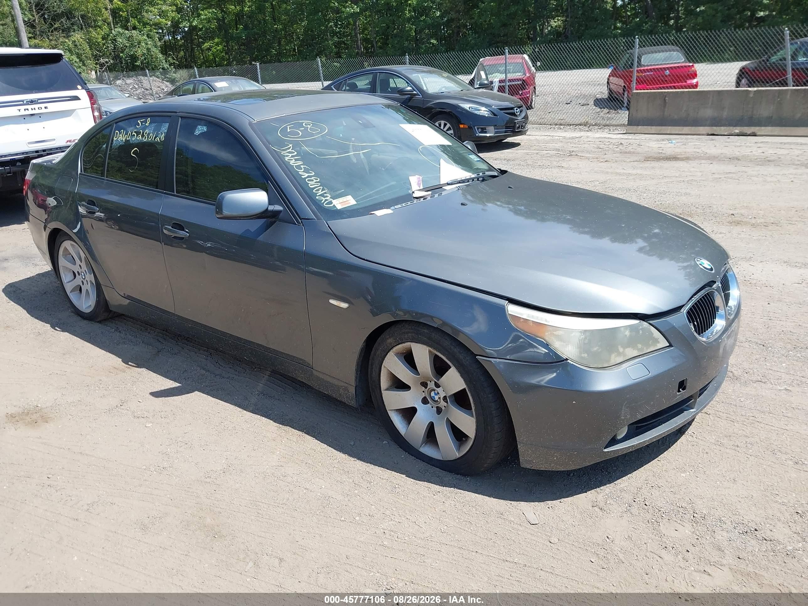 2007 Bmw 530i   Gray vin: WBANE73567CM55710