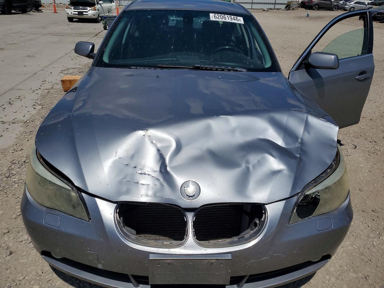 2006 Bmw 530 I Silver vin: WBANE73576CM36971