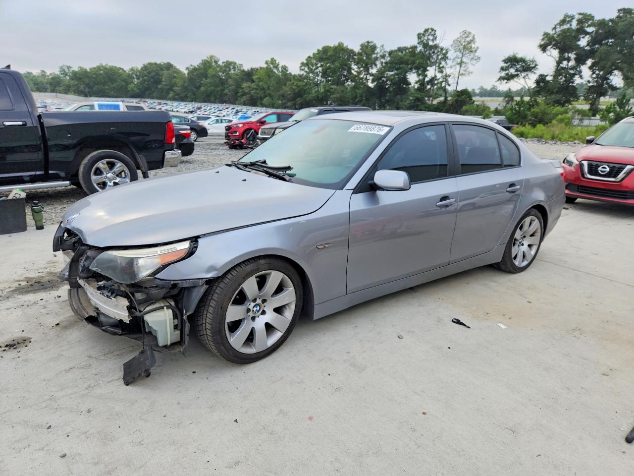 2007 Bmw 530 I Серебряный vin: WBANE73577CM53285