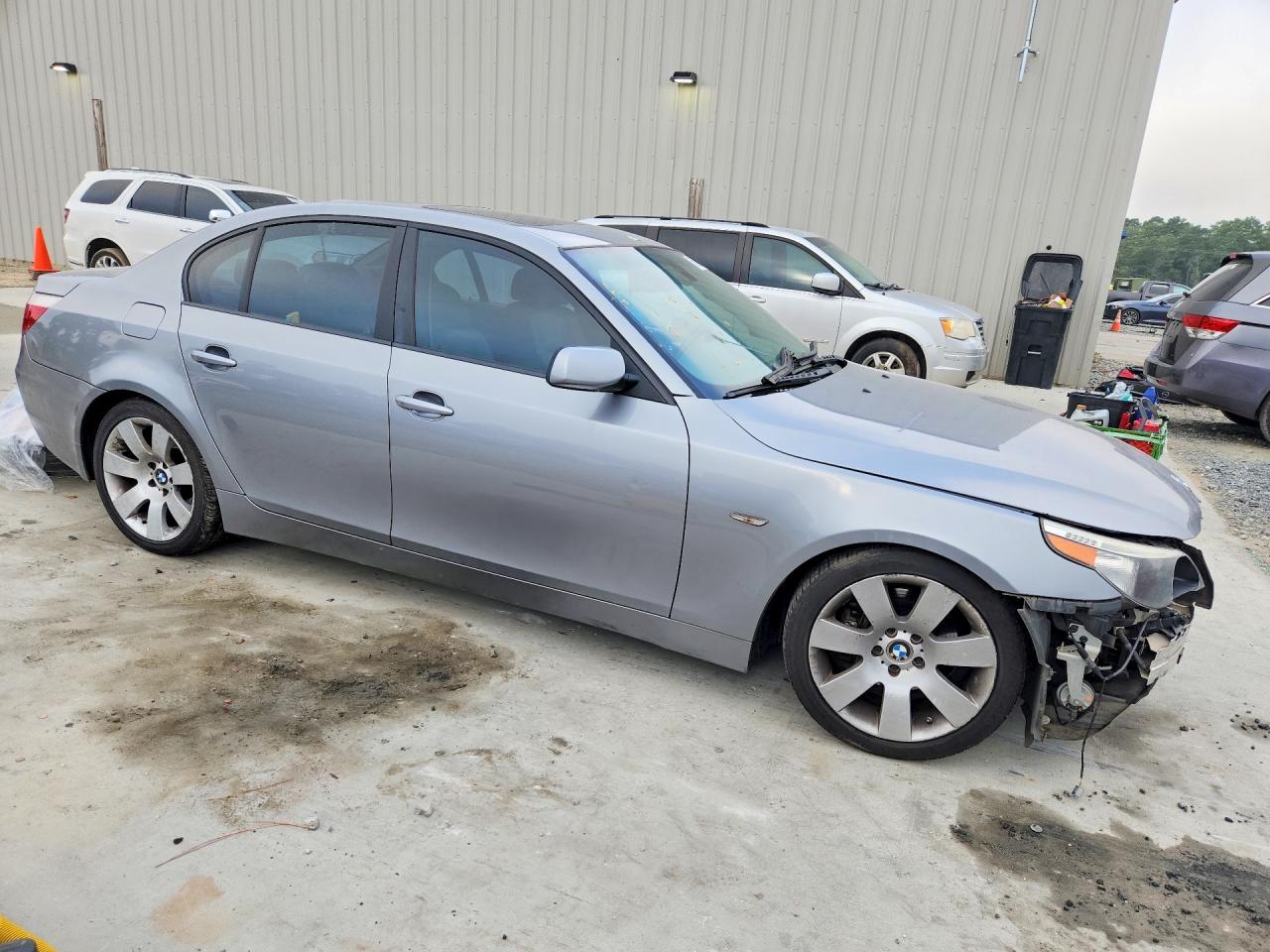 2007 Bmw 530 I Silver vin: WBANE73577CM53285